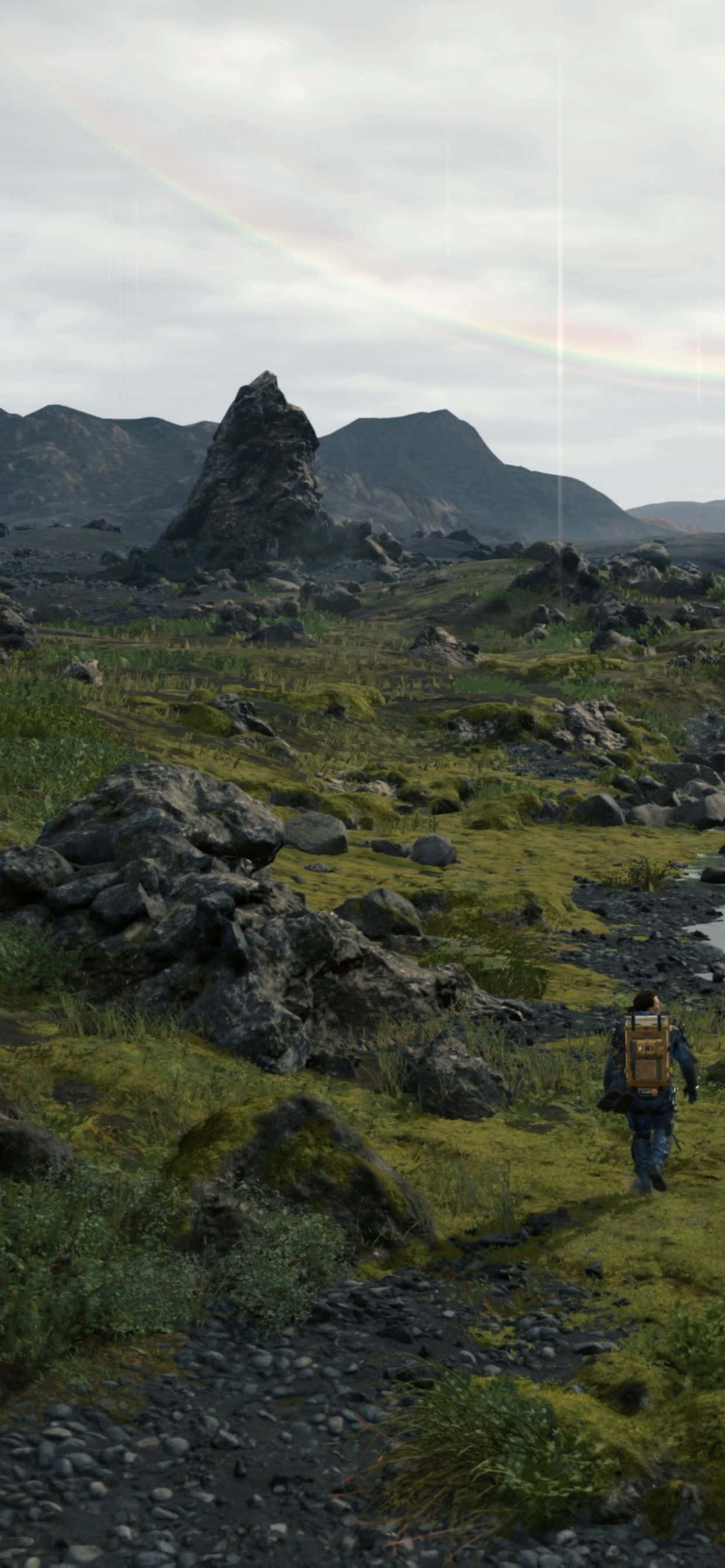 Изображение: Наслаждайтесь динамичным приключением Death Stranding на вашем iPhone Xs Max Шпалери