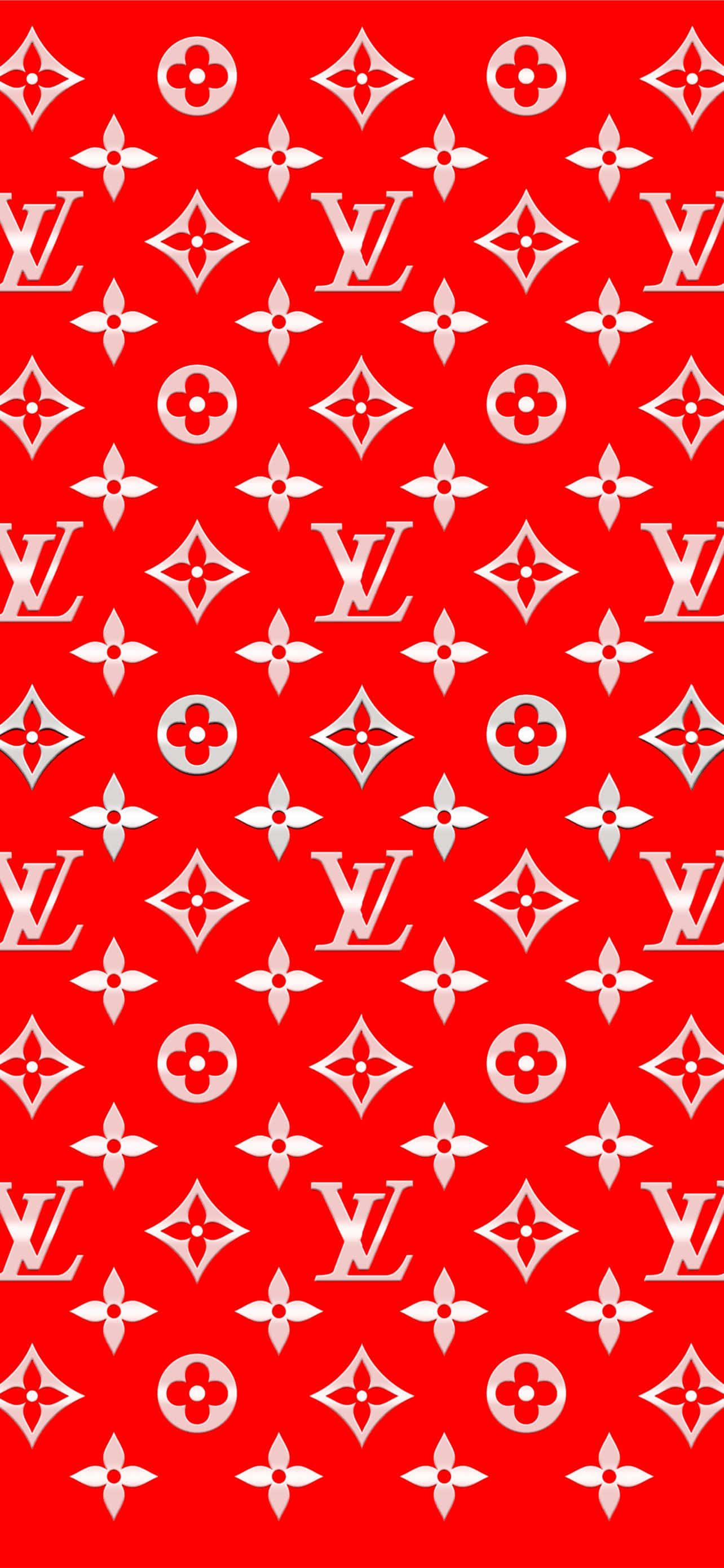 Иконический узор Louis Vuitton. Шпалери