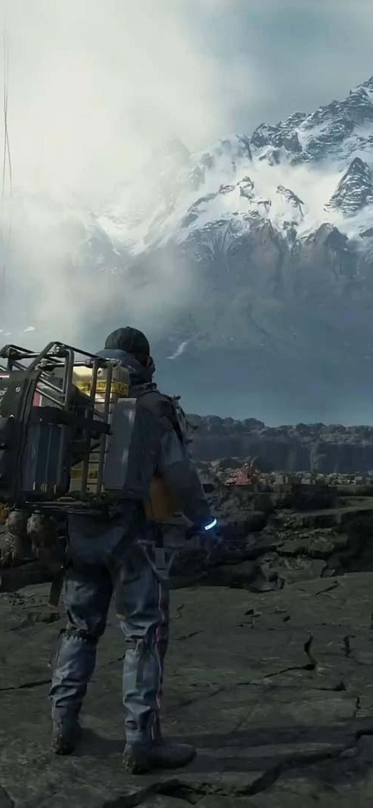 Используйте мощь iPhone XS Max для революционного опыта с Death Stranding Шпалери