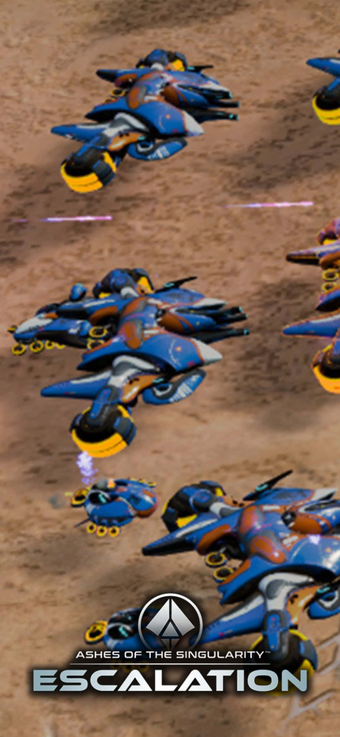 Испытайте Ashes Of The Singularity Escalation на iPhone X Шпалери