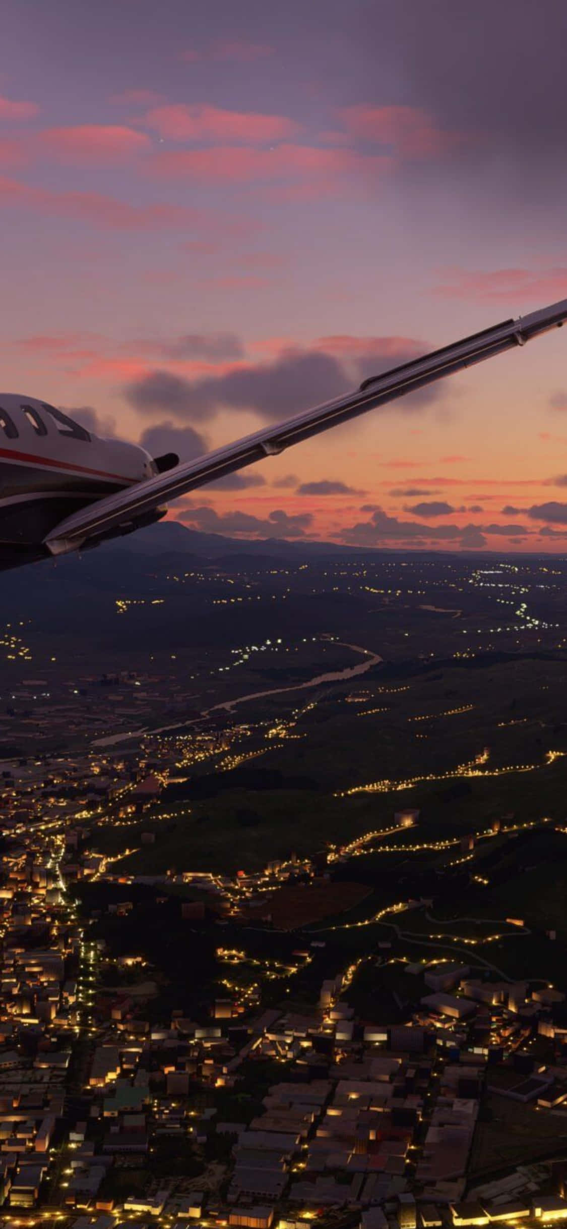 Испытайте волнение полёта с Microsoft Flight Simulator на мощном iPhone XS Шпалери