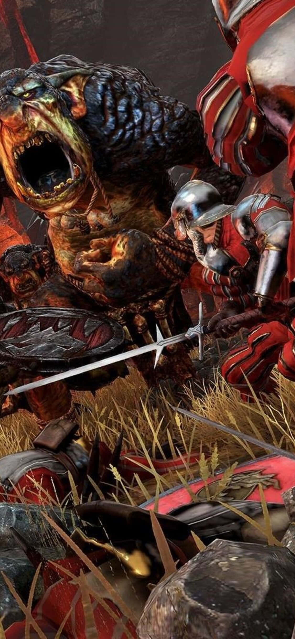 Испытайте ultimate фэнтезийную войну с iPhone X и Total War Warhammer Шпалери