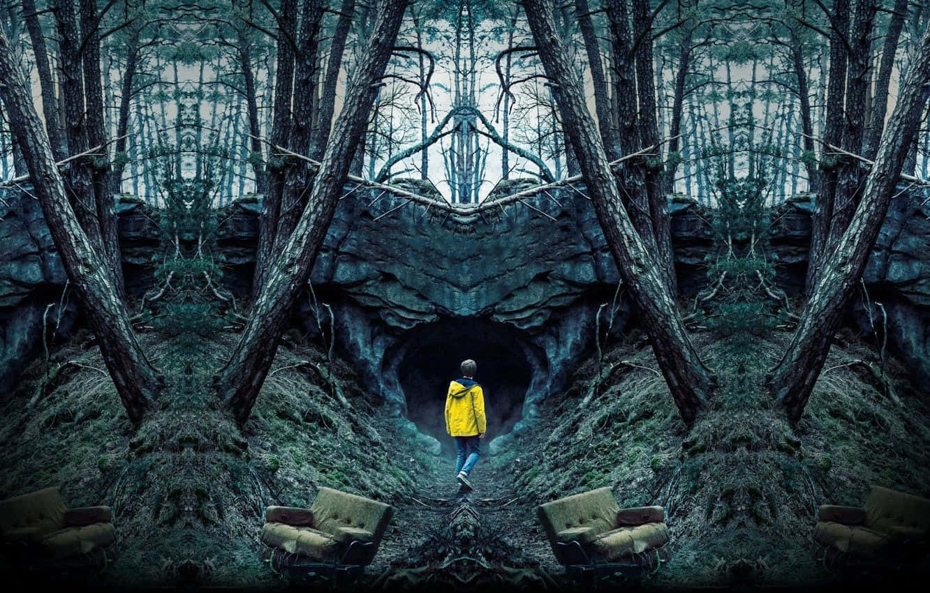 Йонас у лісі — сцена з серіалу «Темрява» від Netflix Шпалери