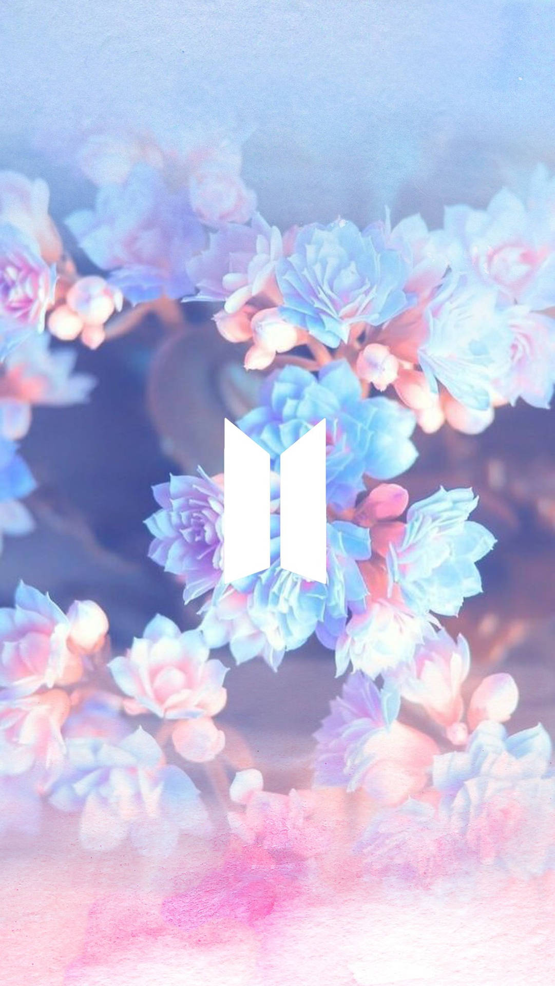 Шпалери з квітковим логотипом BTS