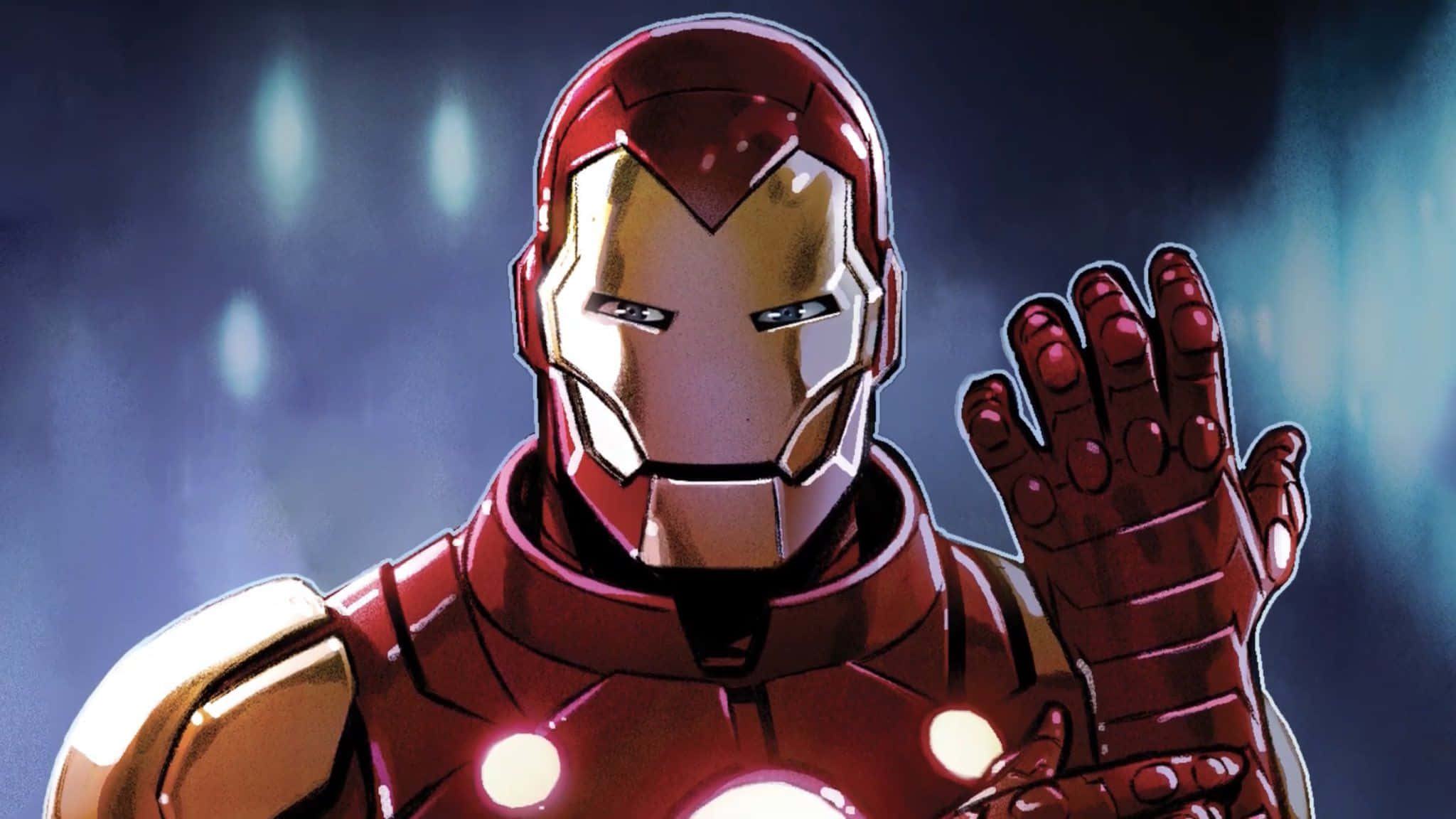 Класичний Залізна Людина з коміксів Marvel Шпалери