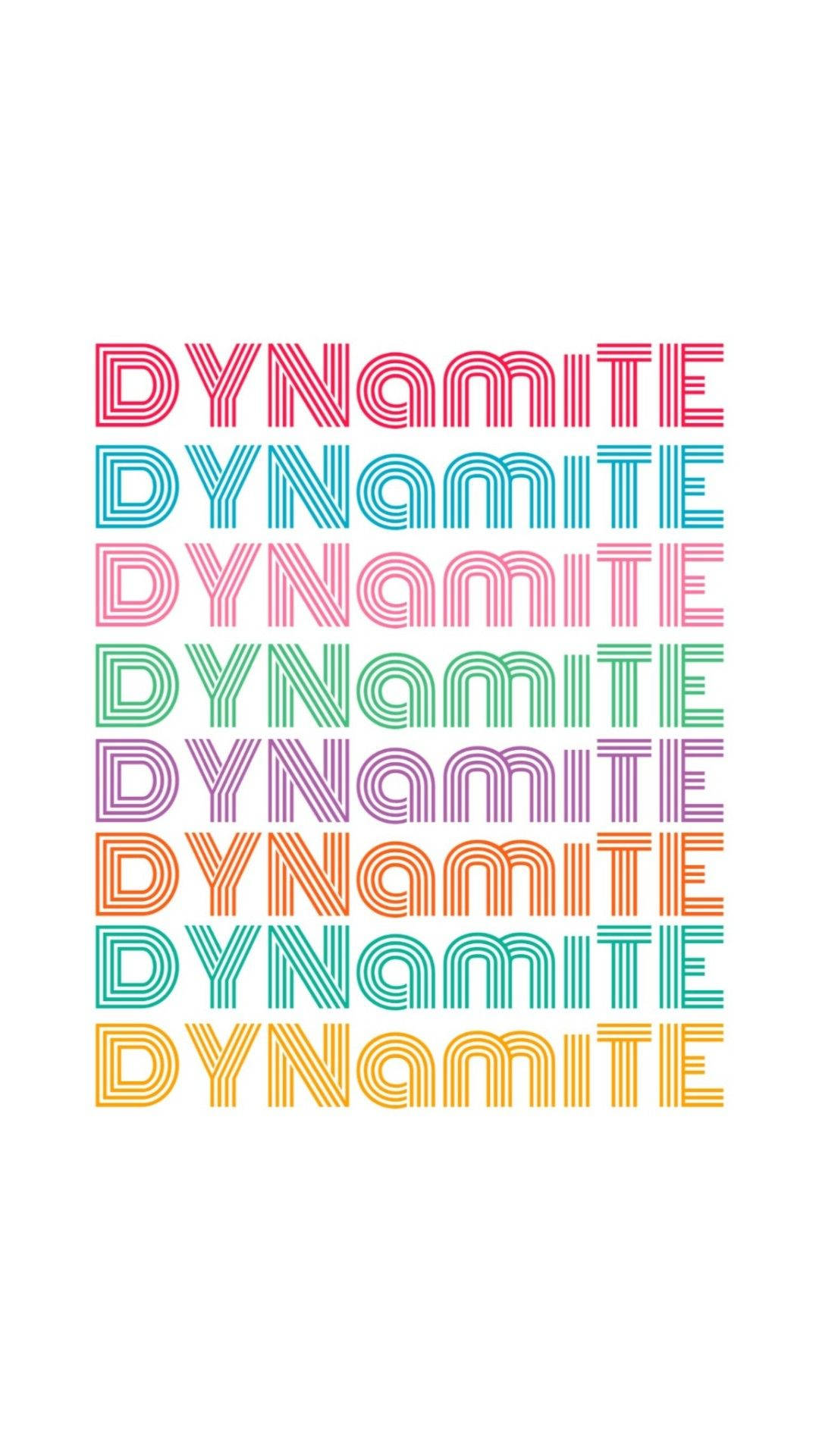 Класний білий телефон BTS Dynamite Шпалери