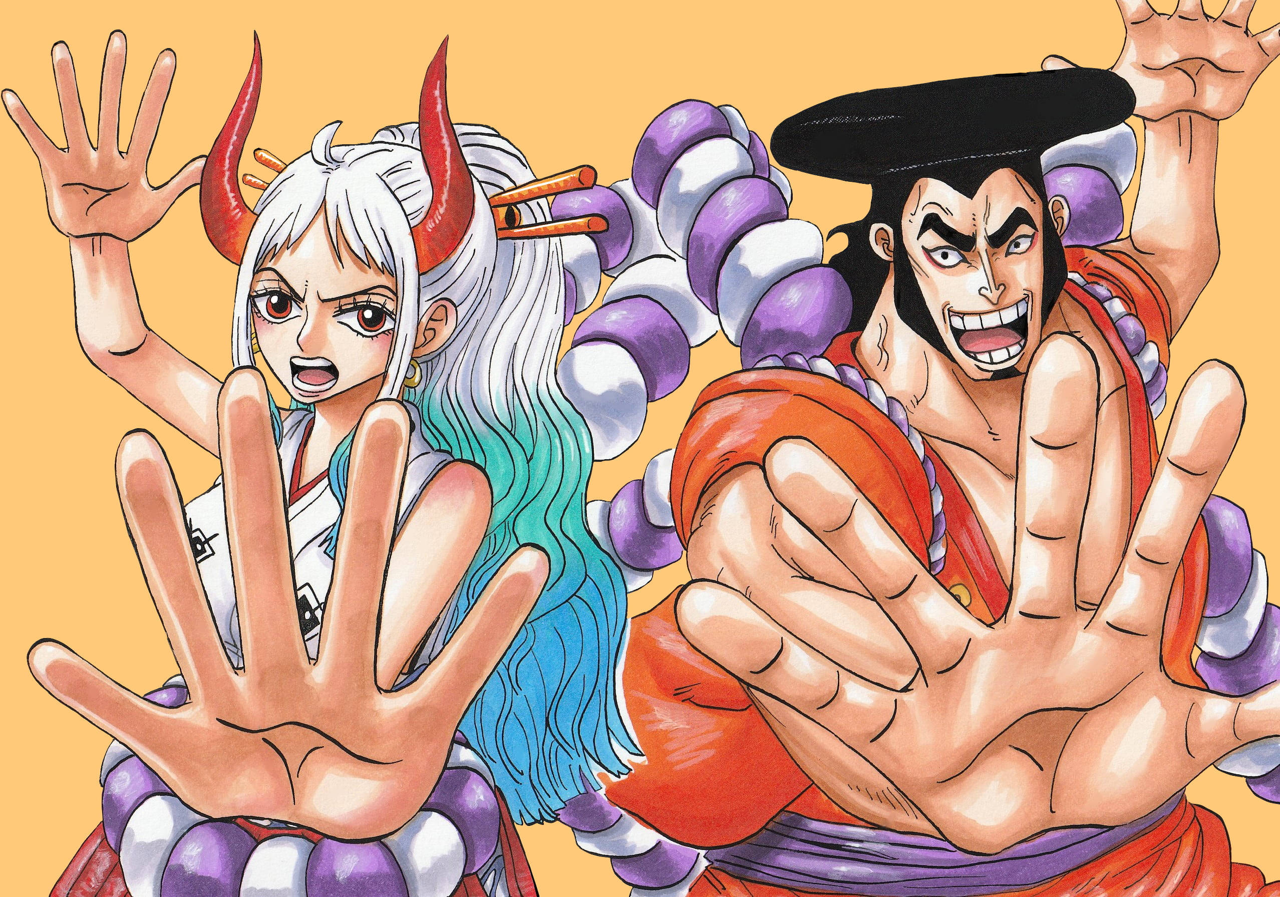 Кодзуки Оден Ямато One Piece Шпалери