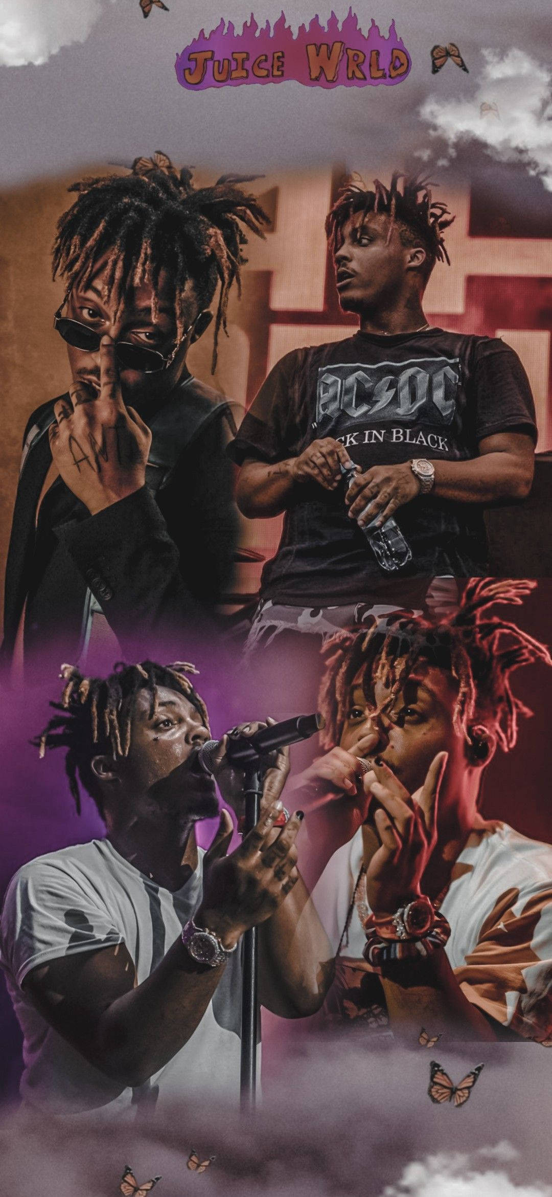 Коллаж портретов XXXTentacion Juice WRLD Шпалери