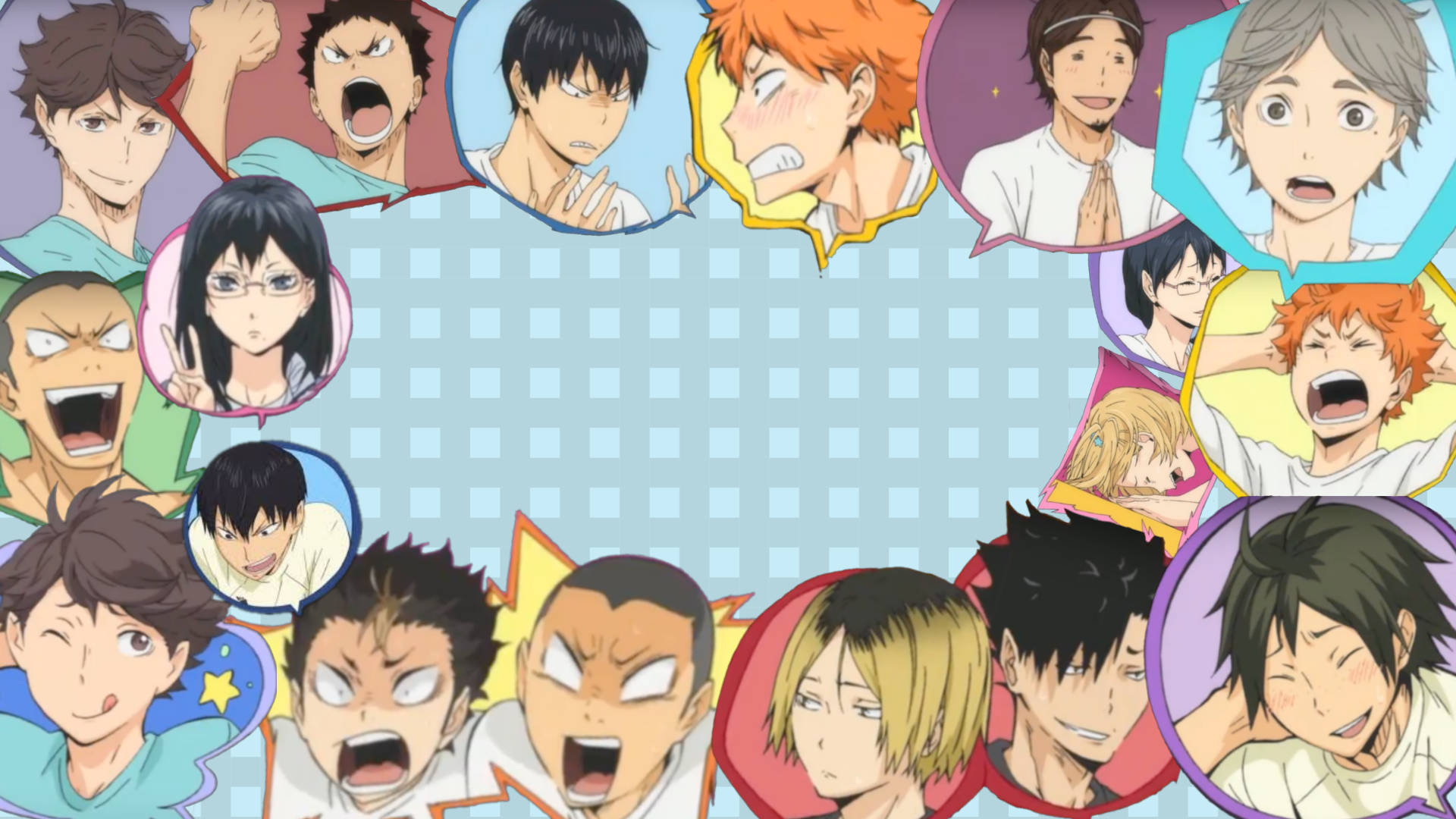Команда Карасуно ідолы Haikyuu для робочого стола Шпалери