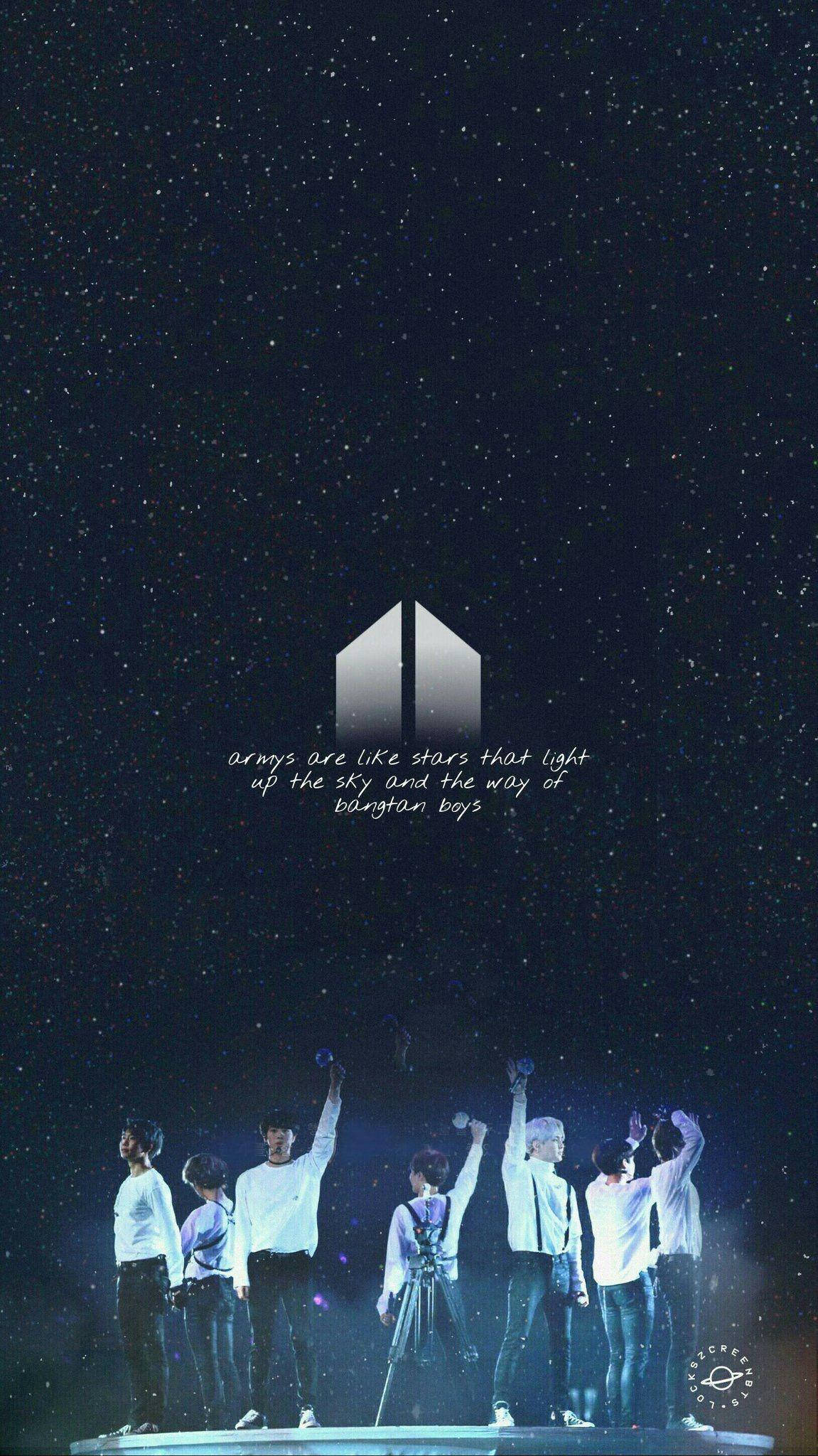 Концерт BTS з логотипом Army Шпалери
