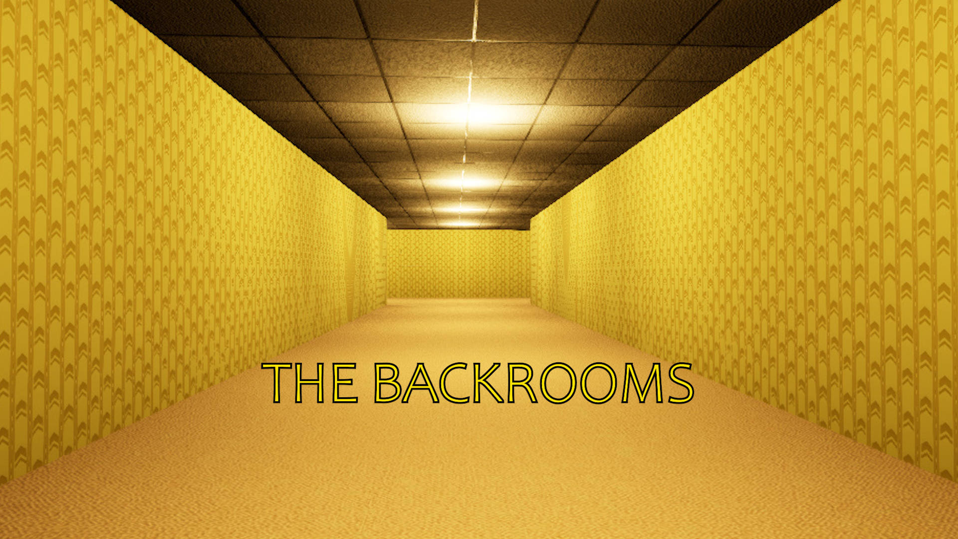 Коридор The Backrooms Шпалери