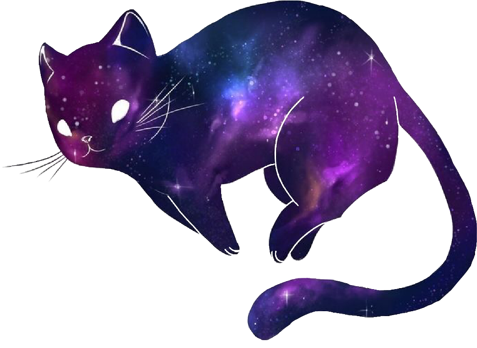 Космічний кавайний котик.PNG Шпалери