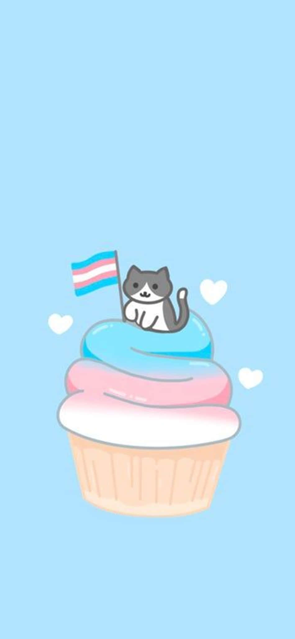 Кот на маффине Trans Phone Шпалери