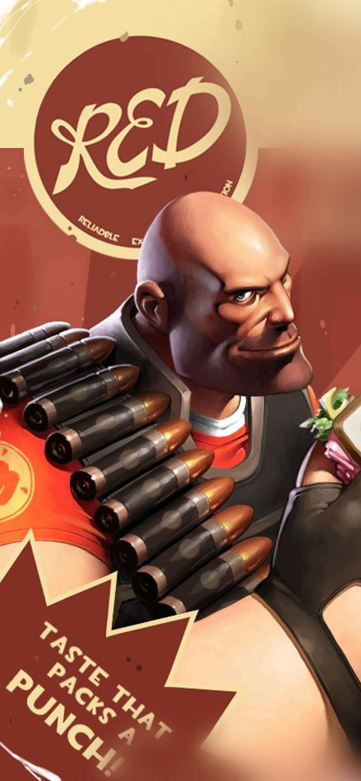 Червоний Хеви Персонаж iPhone Xs Max Team Fortress 2 Фон Шпалери