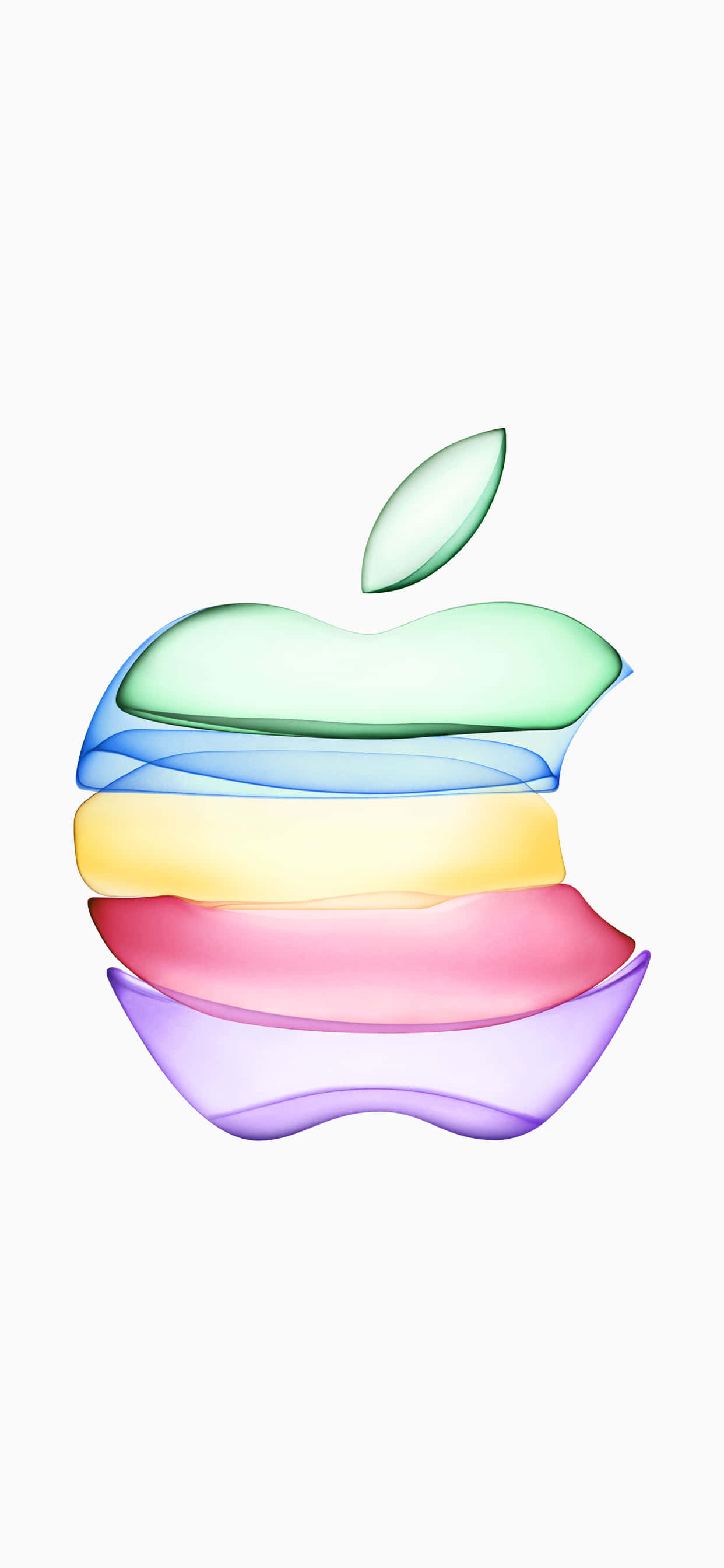 iPhone Xs Max Apple фон кольоритный логотип Apple Шпалери