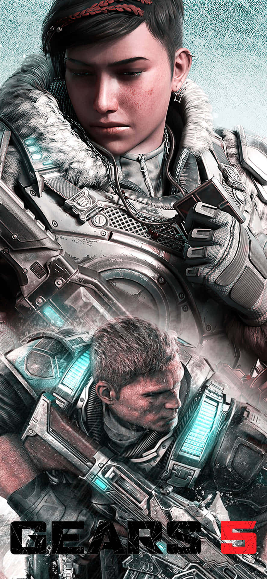 Креативный постер для iPhone XS Gears Of War 5 Шпалери