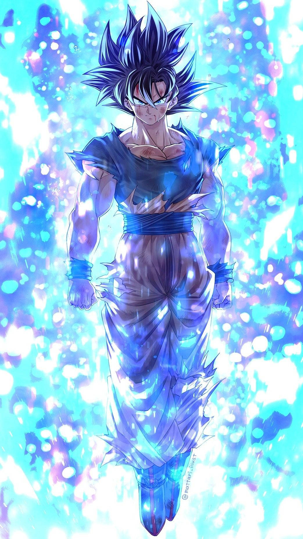 Круте синє мистецтво Dragon Ball Z Шпалери