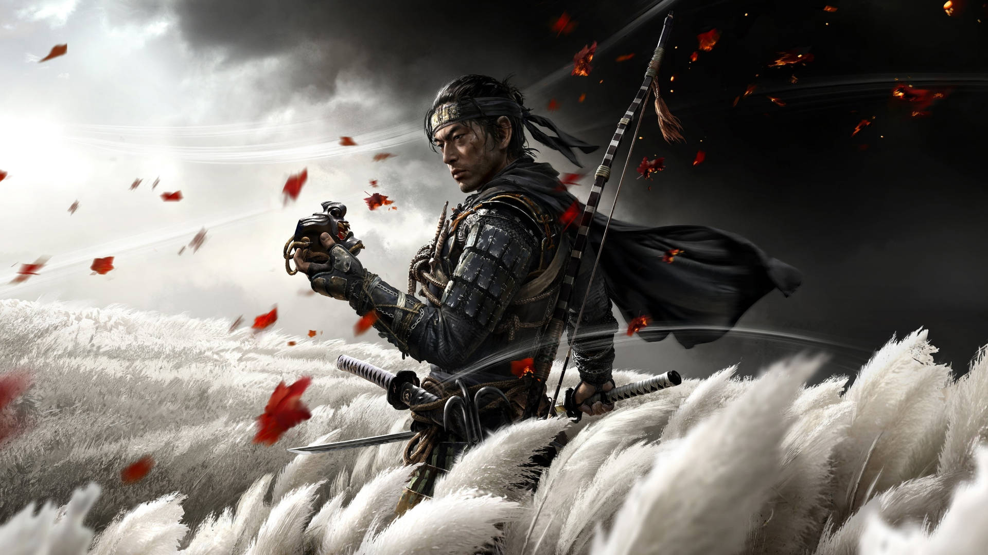 Крутий персонаж із Ghost of Tsushima Шпалери