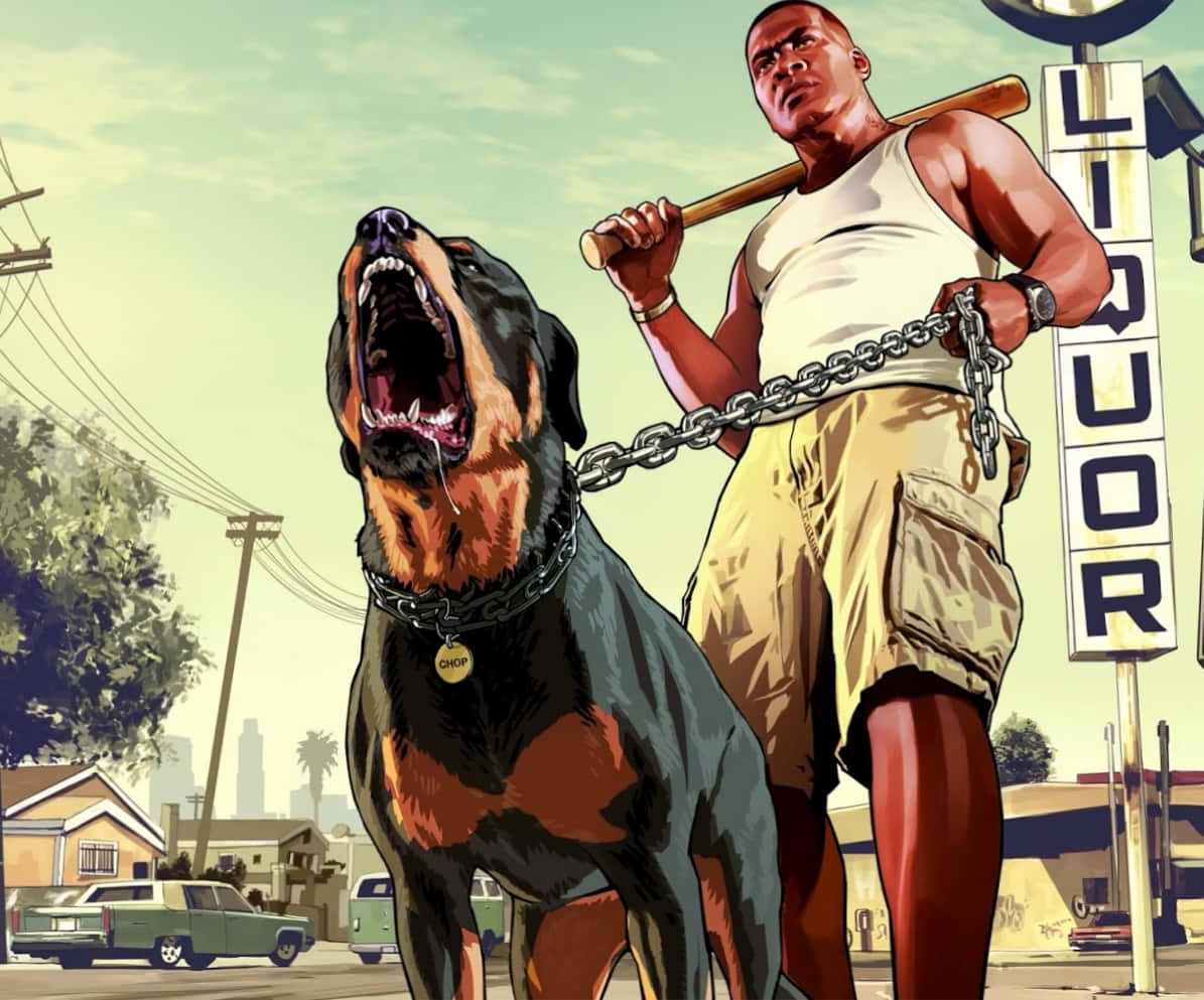 Крутий страшний пес GTA Шпалери