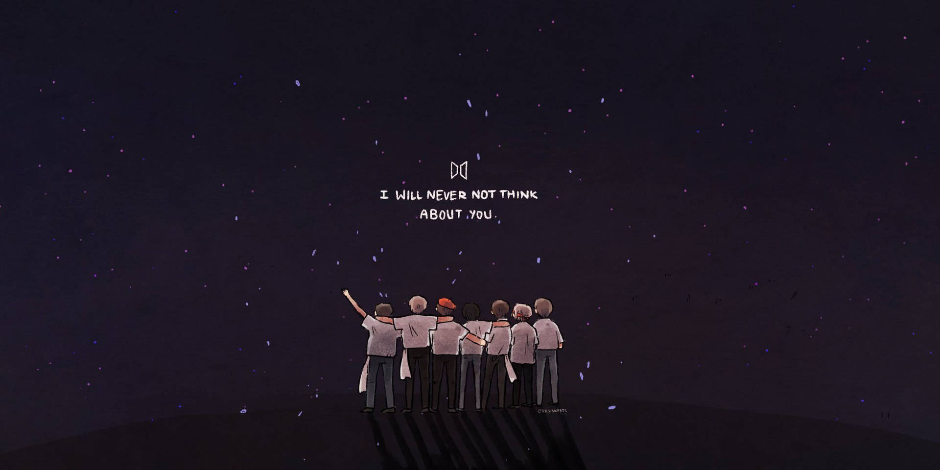 Шпалери з логотипом BTS