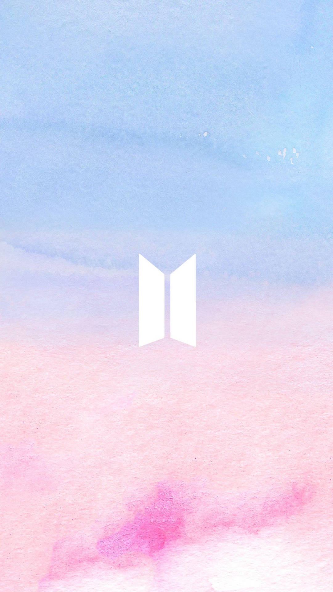 Шпалери з логотипом BTS у пастельних тонах