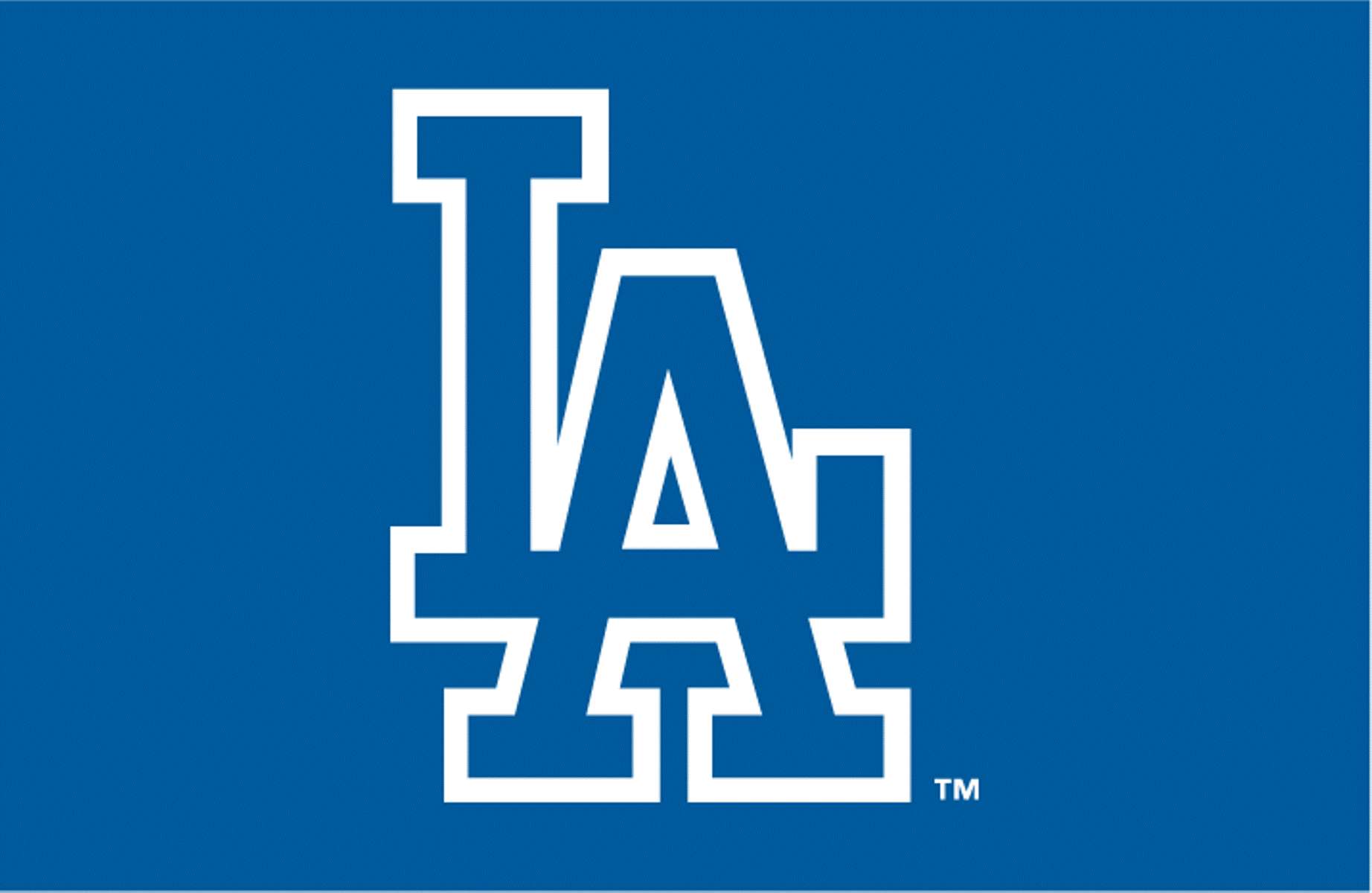 Логотип Dodgers синій базовий Шпалери