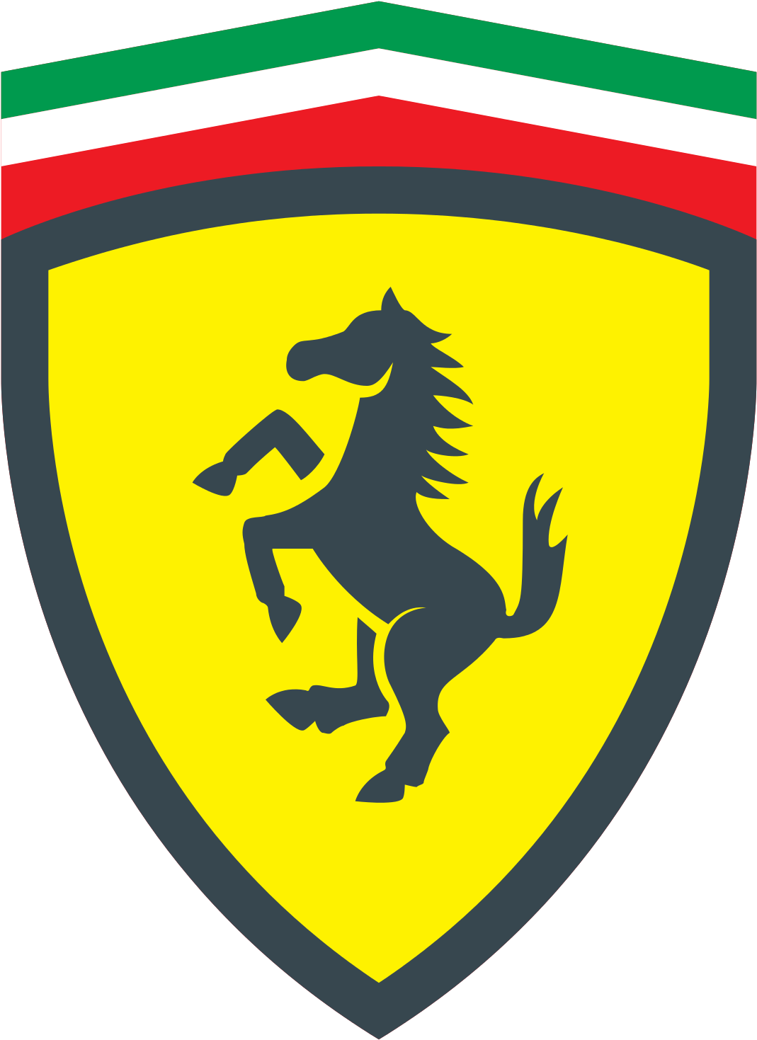 Логотип Ferrari з конем, що стає дибки Шпалери
