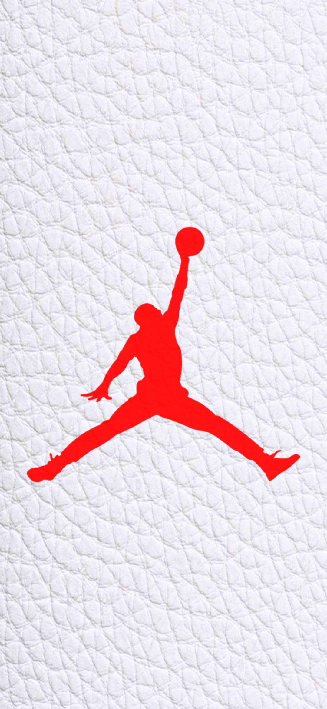 Логотип Jordan на белом кожаном холсте Шпалери