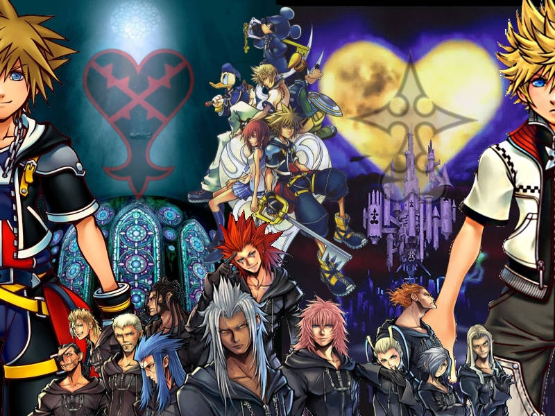 Логотип Kingdom Hearts на темному тлі