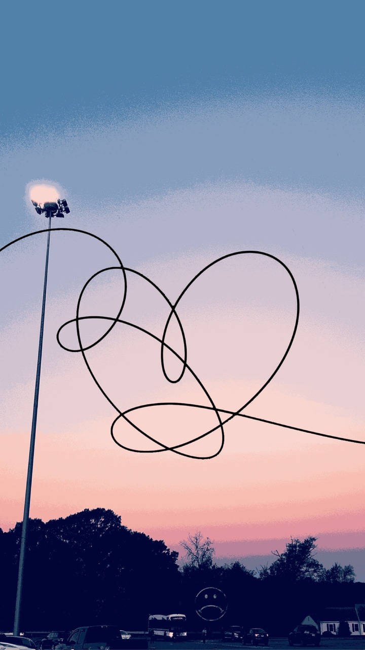 Логотип Love Yourself BTS Естетика Шпалери