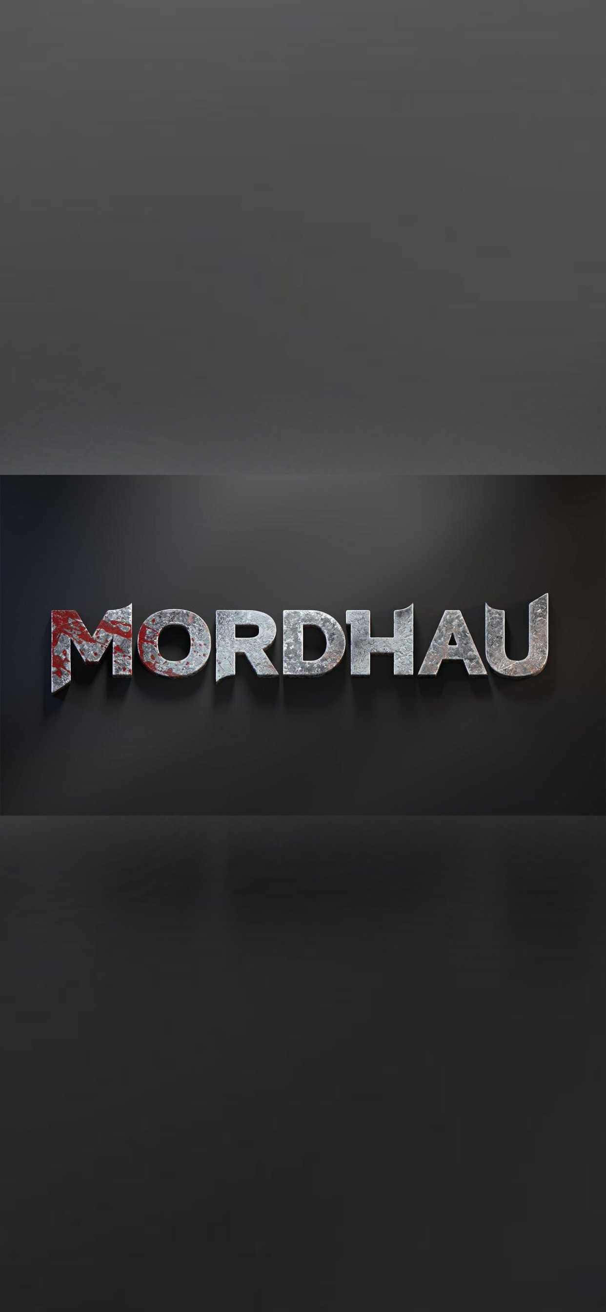 логотип mordhau на темном фоне Шпалери
