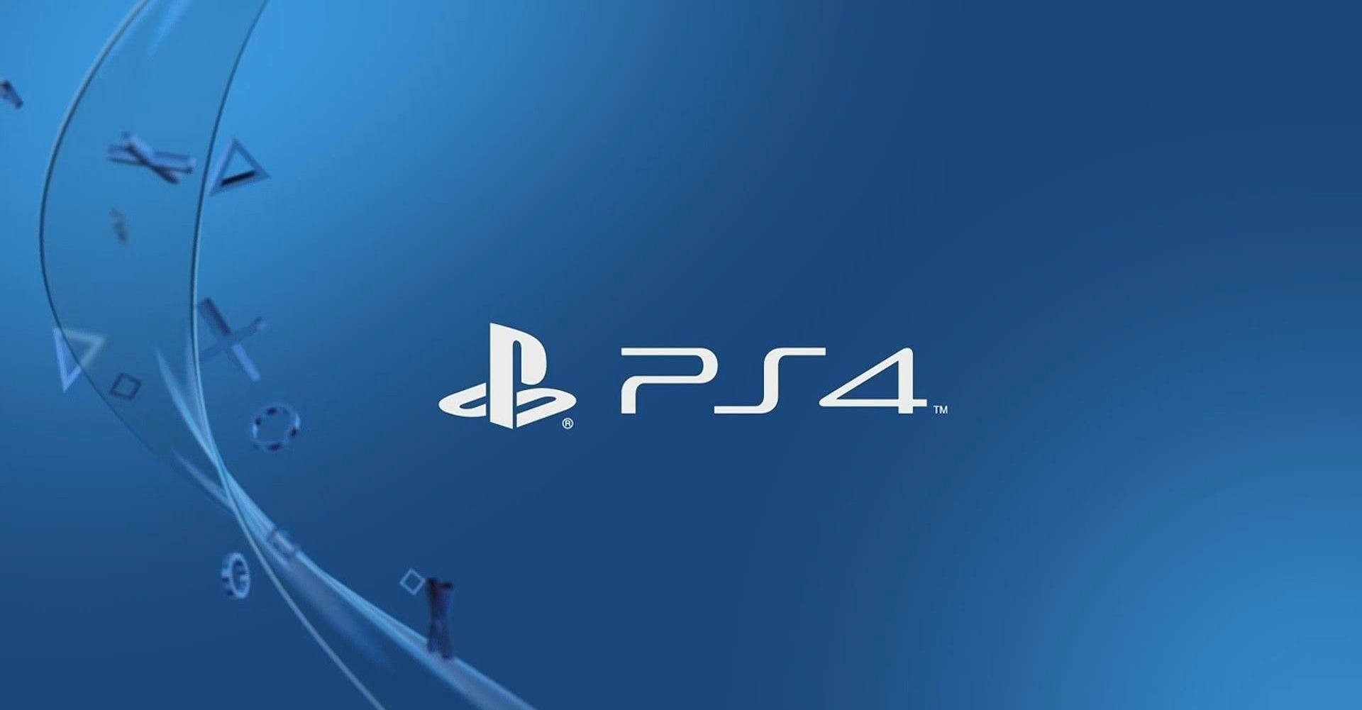 Логотип PS4 з фігурними кнопками — Блакитна естетика GIF Шпалери