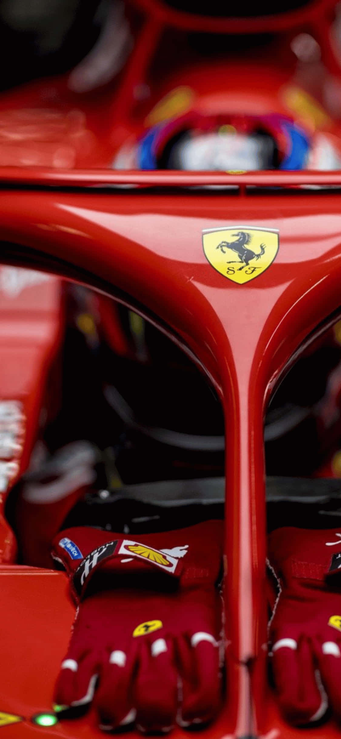 Логотип Scuderia Ferrari для iPhone Xs F1 2018 Шпалери