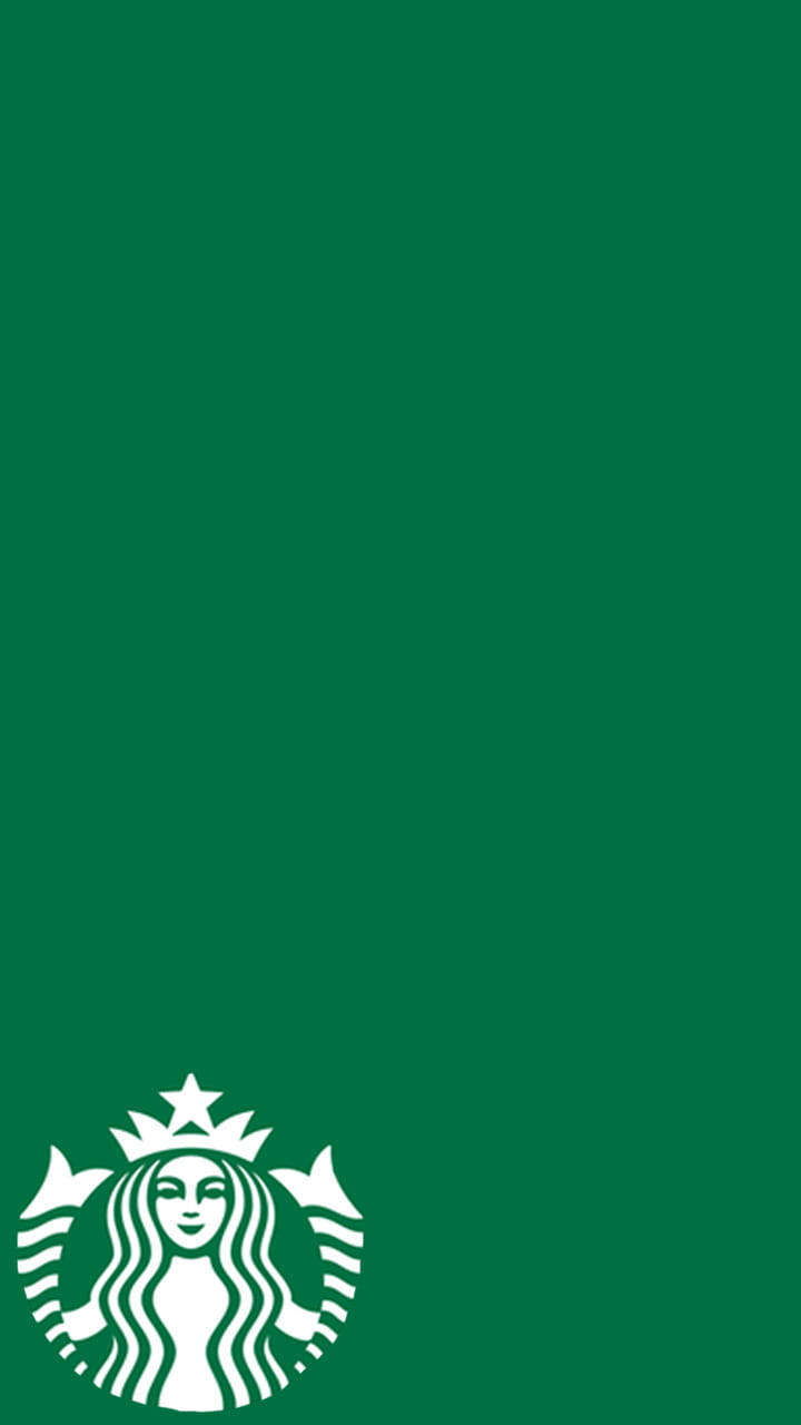 Логотип Starbucks унизу для iPhone Шпалери