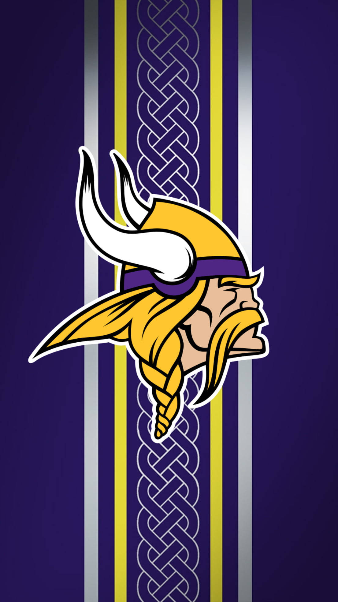 Логотип команди Vikings NFL Шпалери