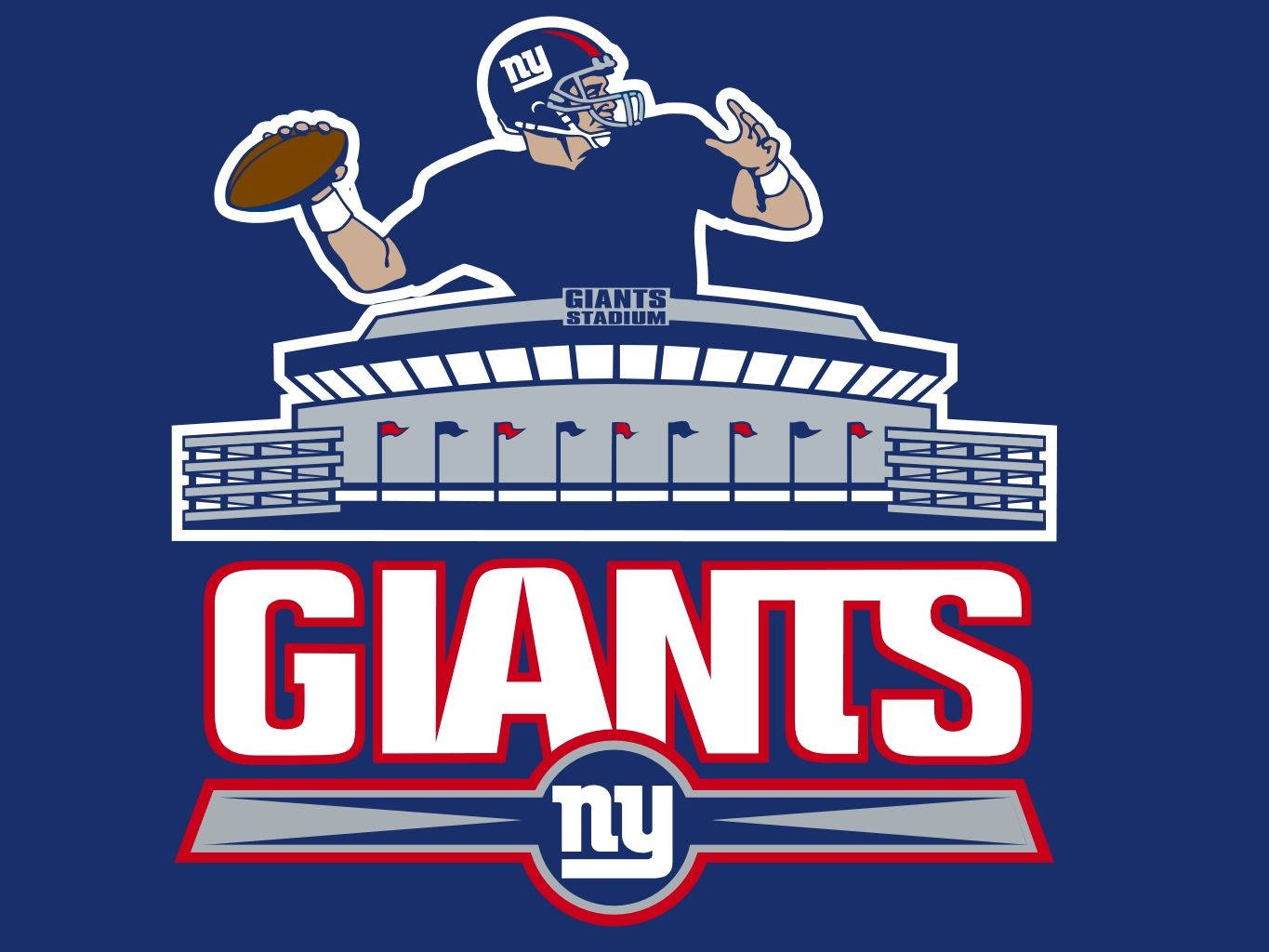 Логотип стадіону New York Giants Шпалери