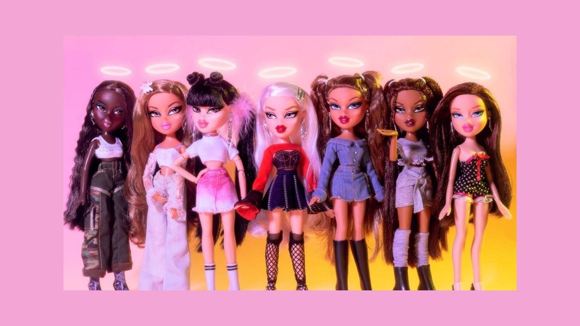 Ляльки Bratz Aesthetic у стилі Halo Шпалери