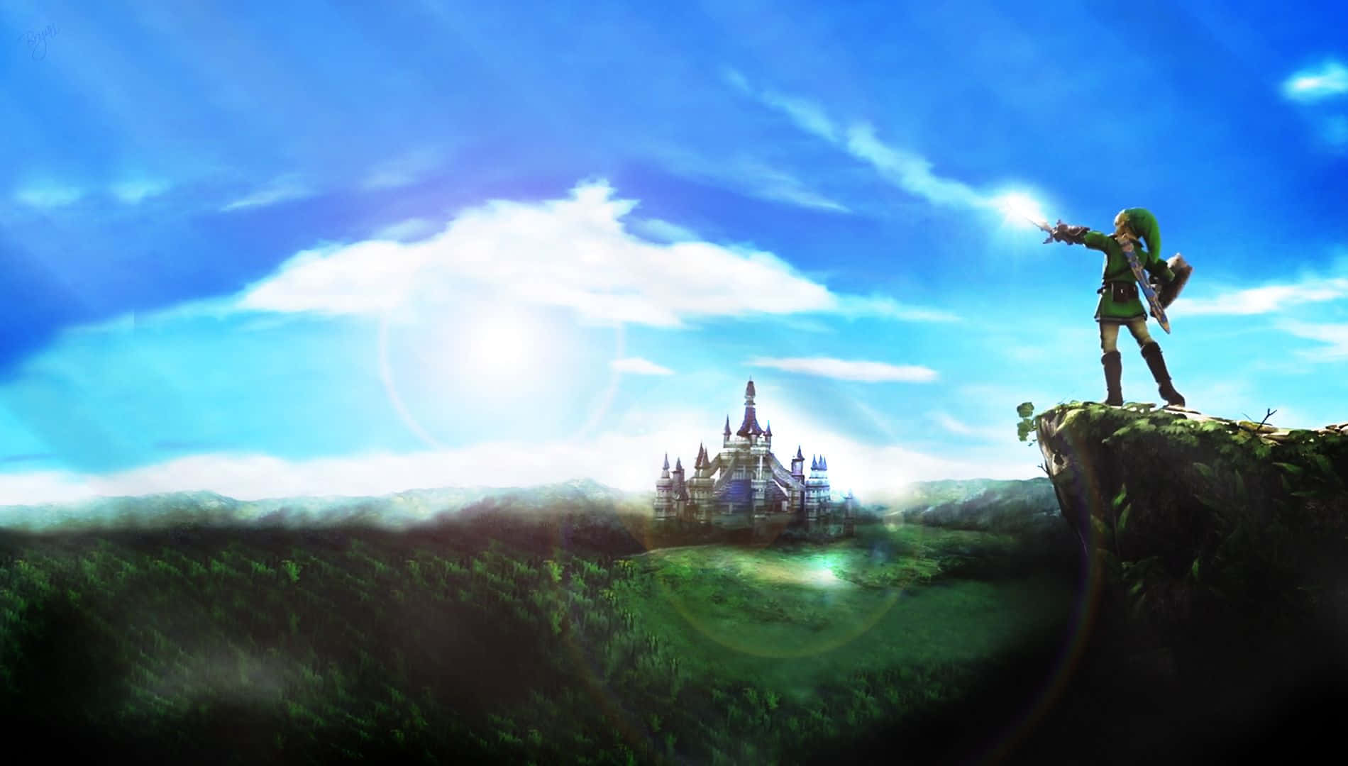 Лінк і Зельда мчать рятувати Архіпелаг у The Legend of Zelda Шпалери