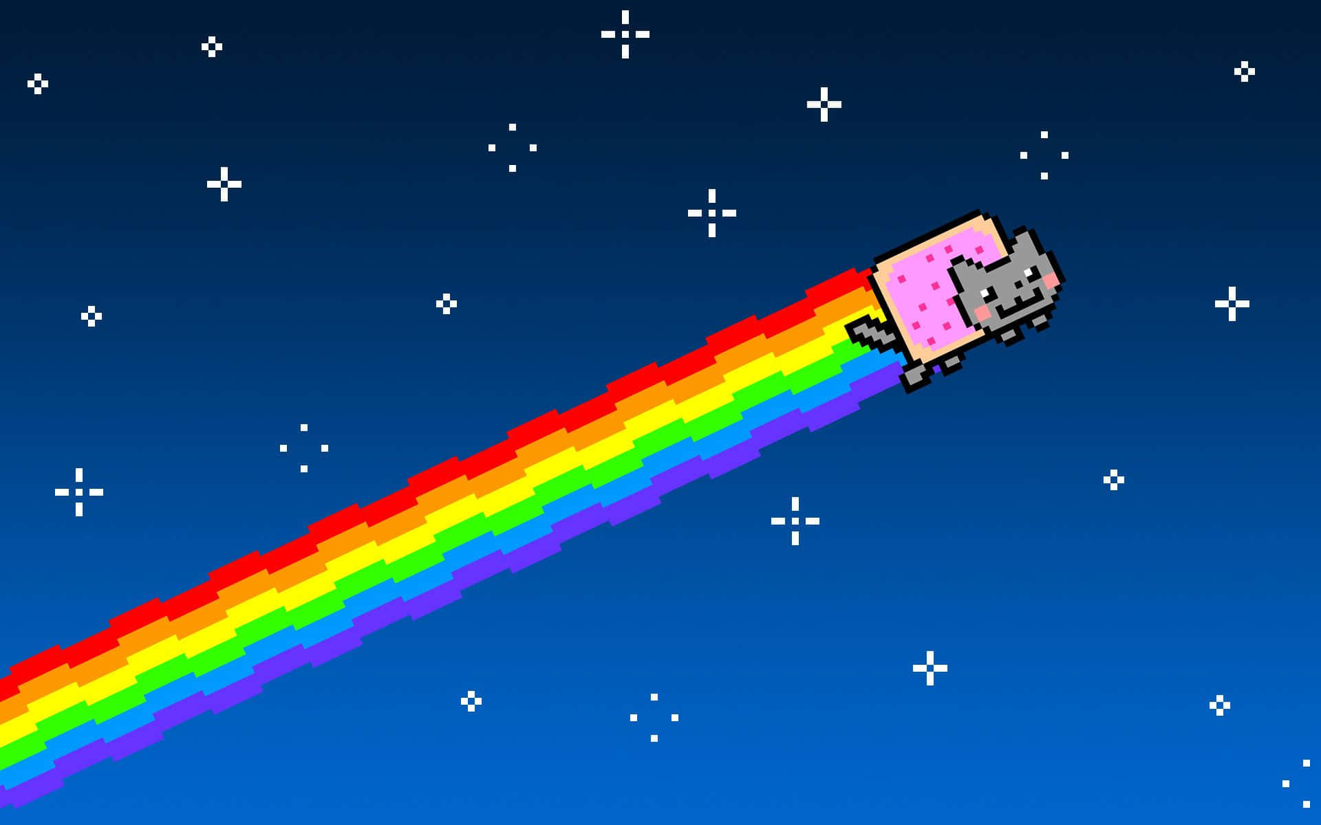 Літаючий космічний кіт Flappy Nyan Шпалери