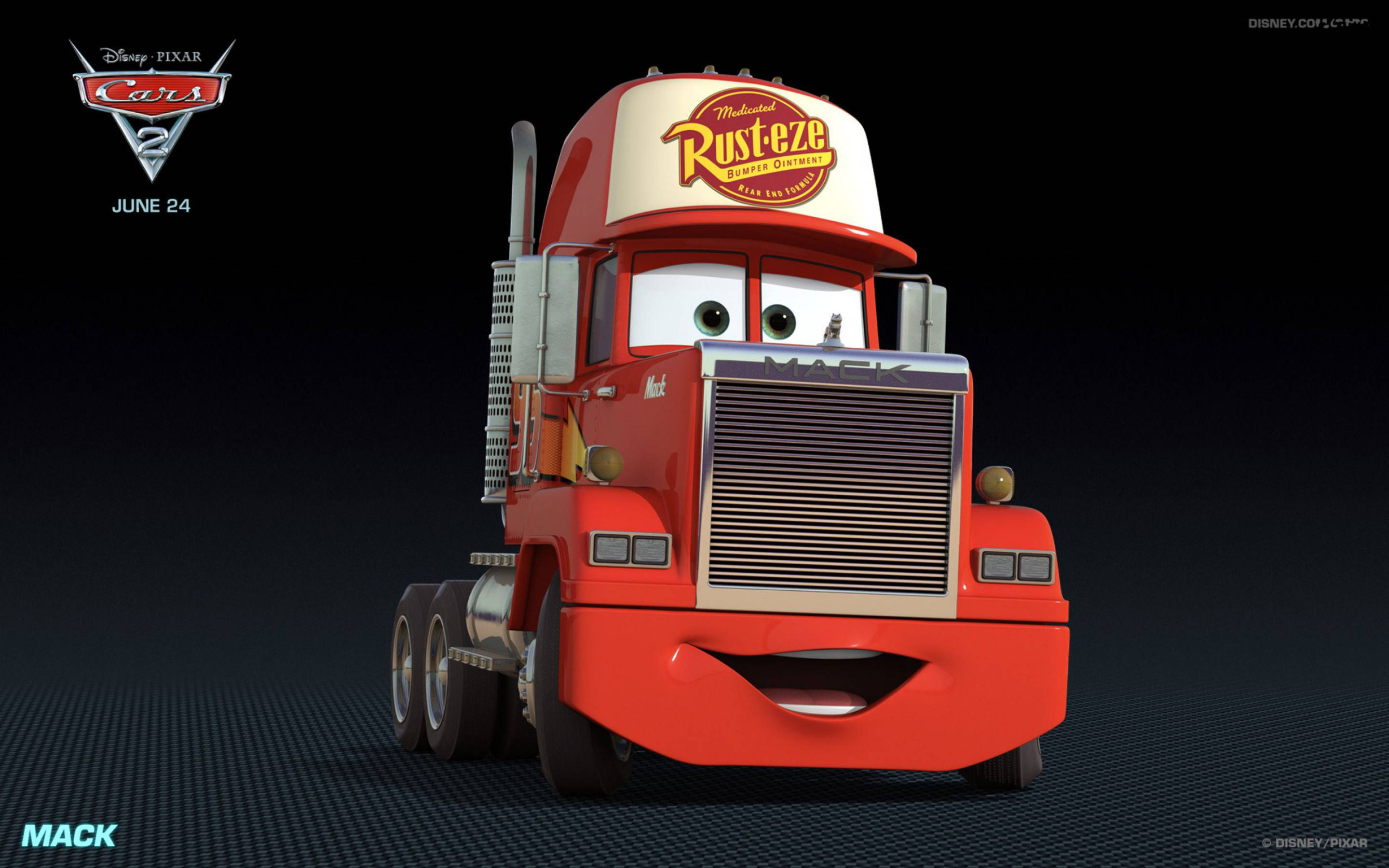 Мак з мультфільму Тачки 2 від Disney Pixar Шпалери