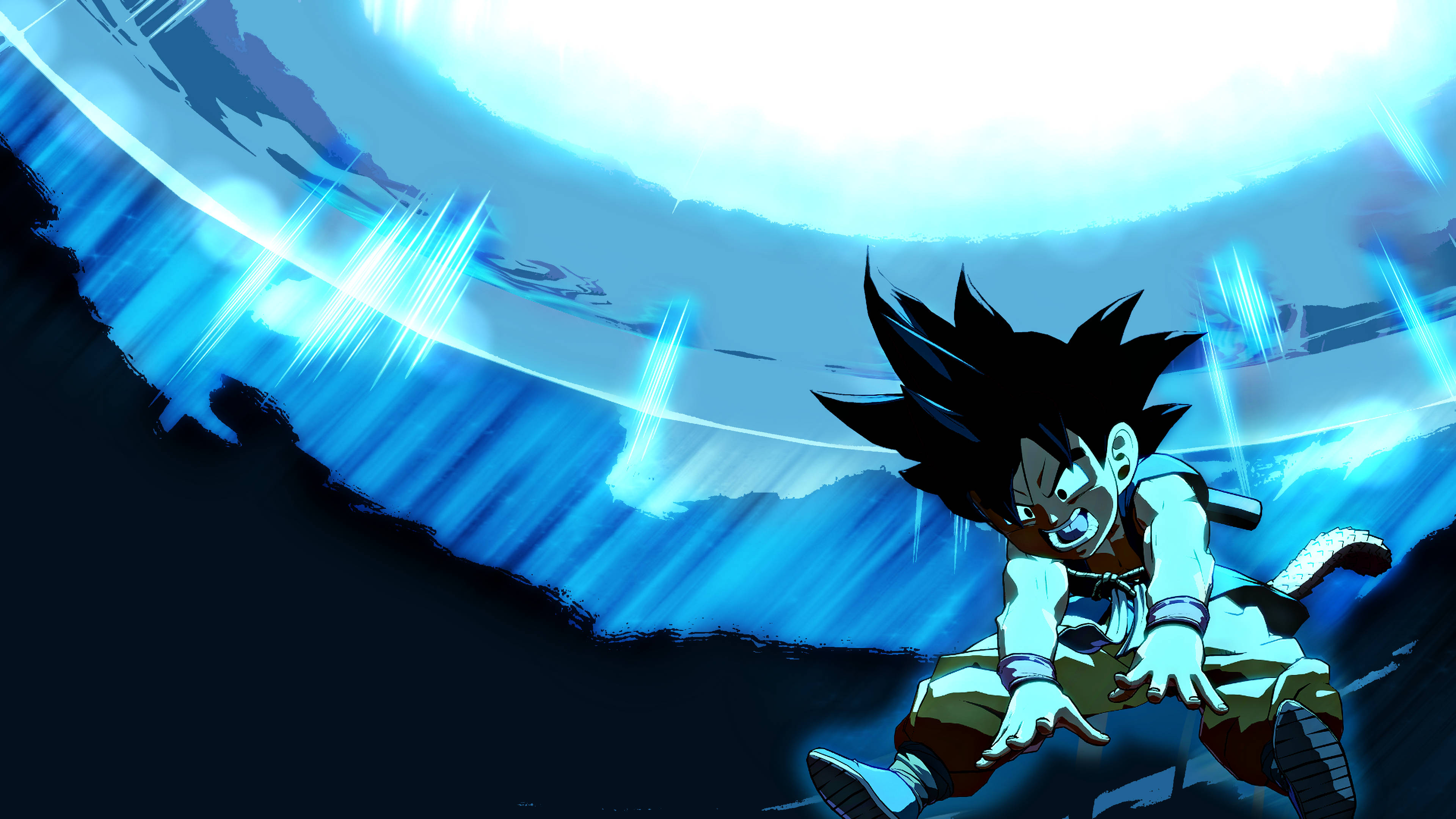 Маленький Гоку DBZ 4K Шпалери