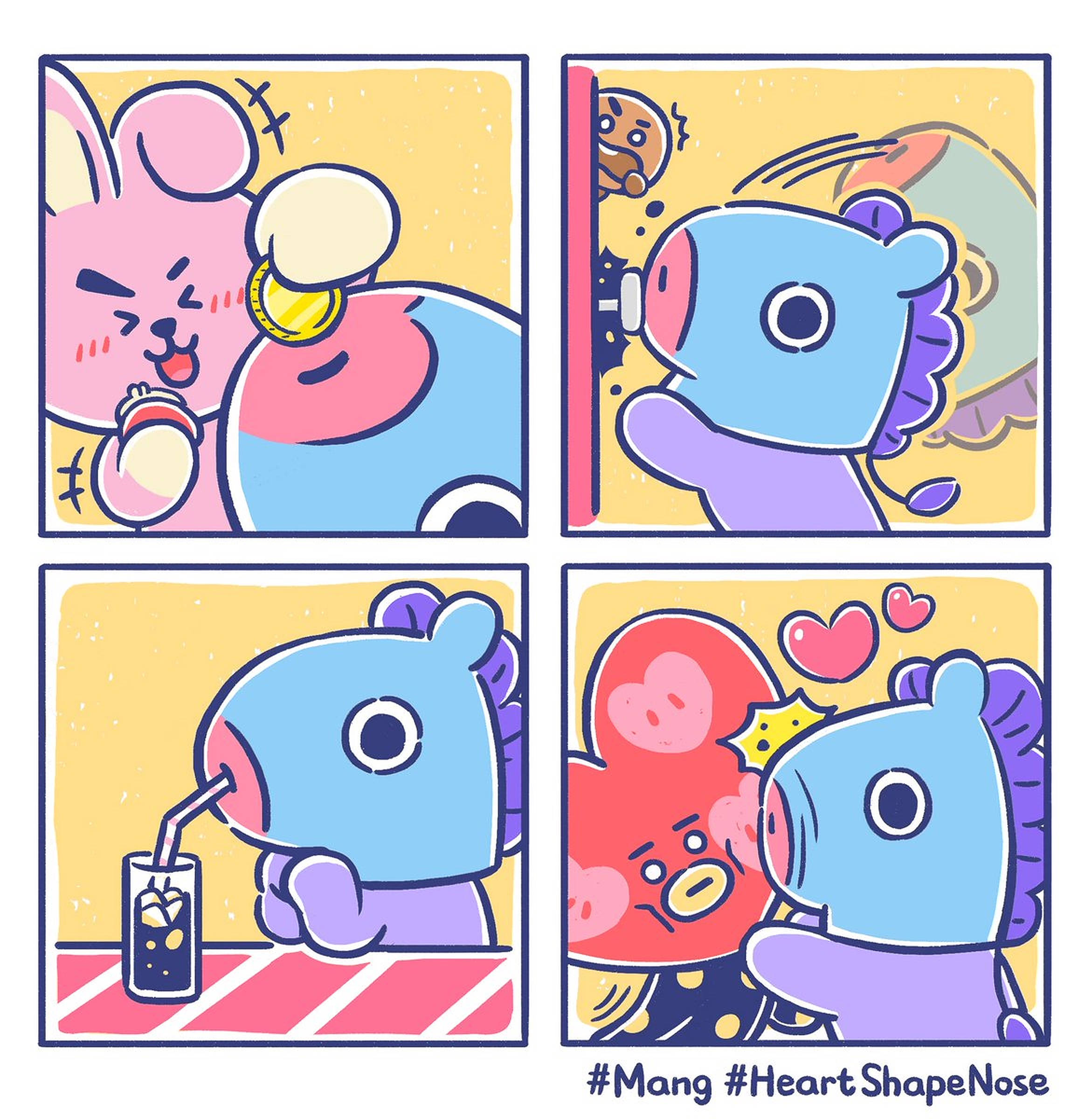 Манг Bt21 Комікс Шпалери