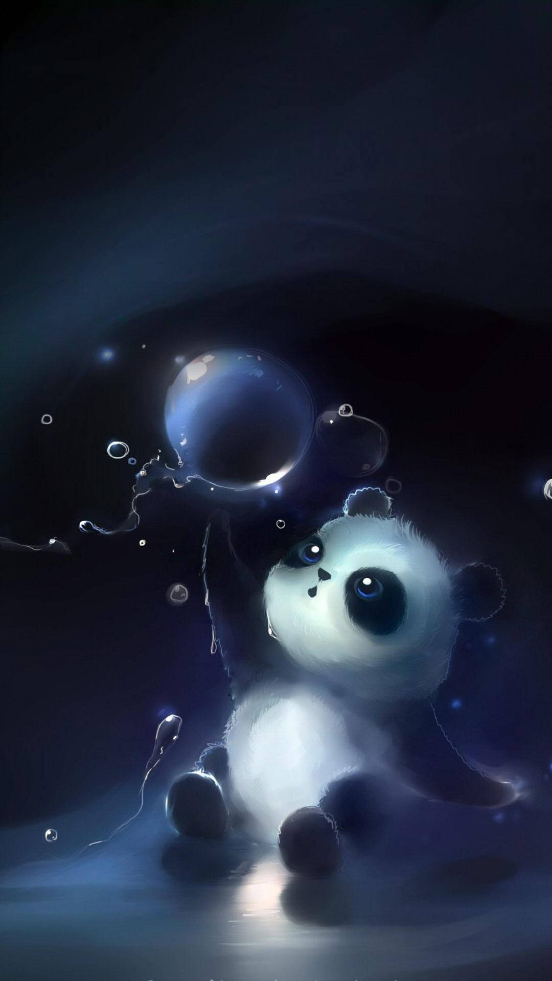 Милий 3D чохол для телефону з пандою Шпалери