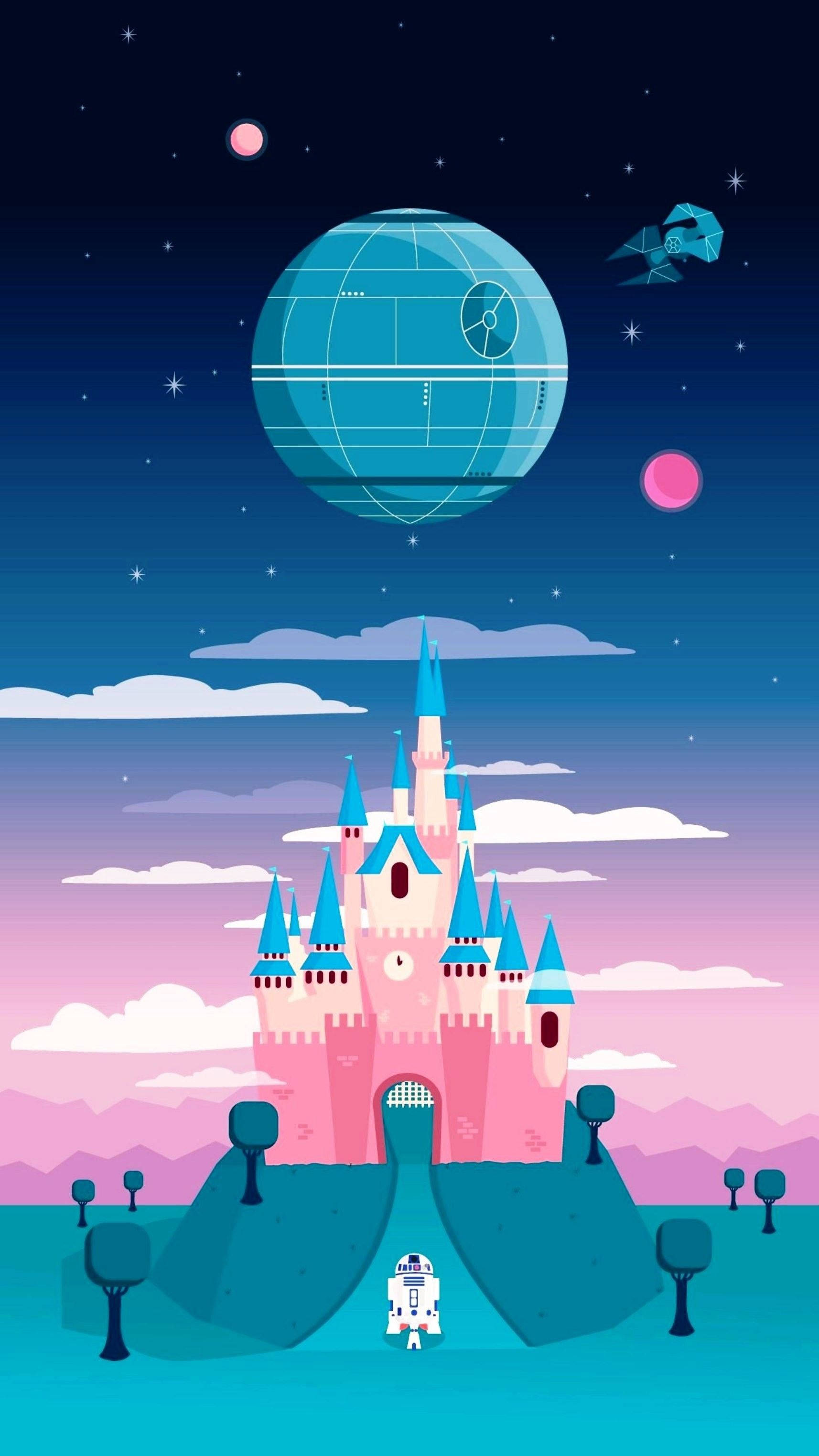 Милий Замок Галактики для iPhone Шпалери