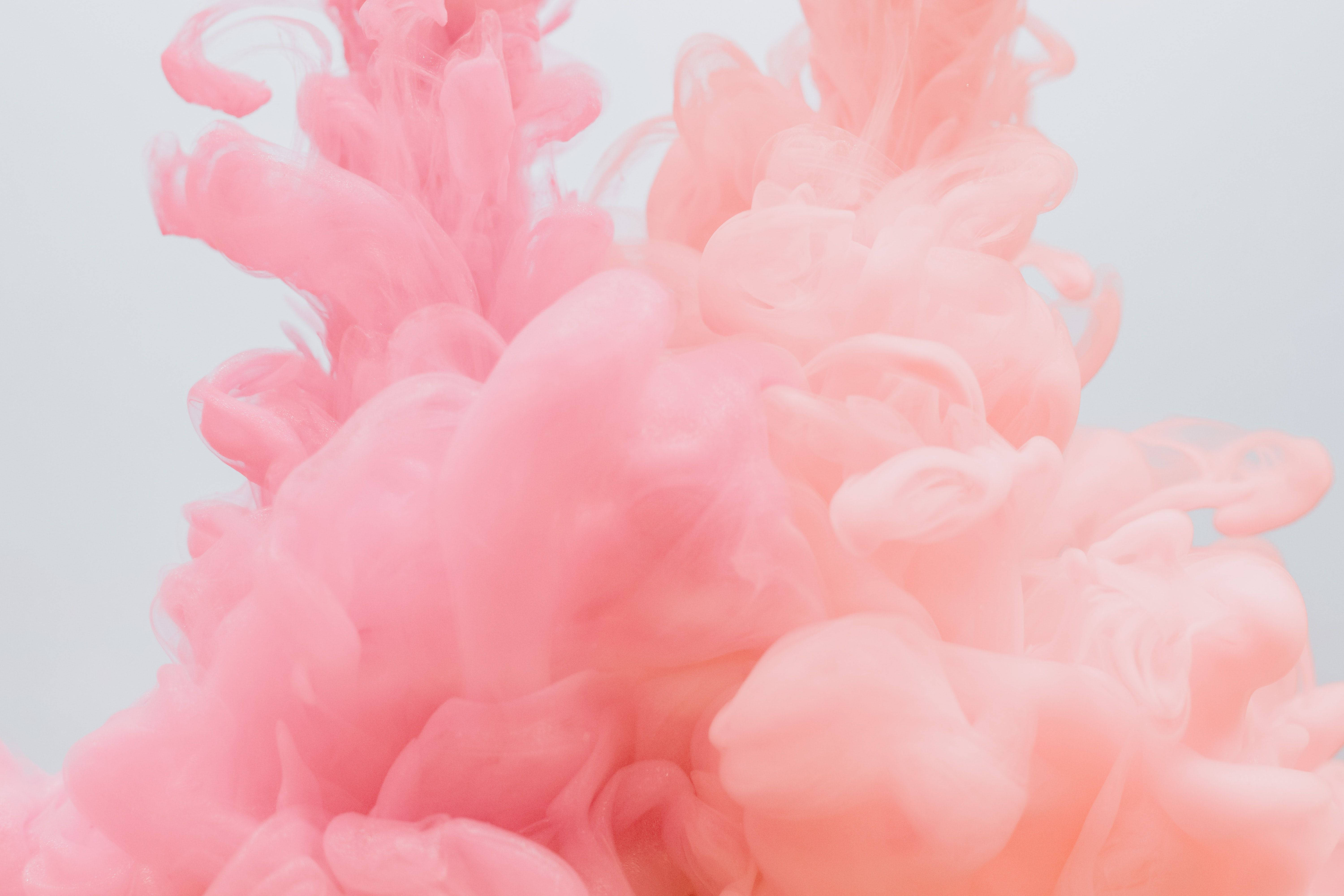 Милий рожевий та помаранчевий дим Шпалери