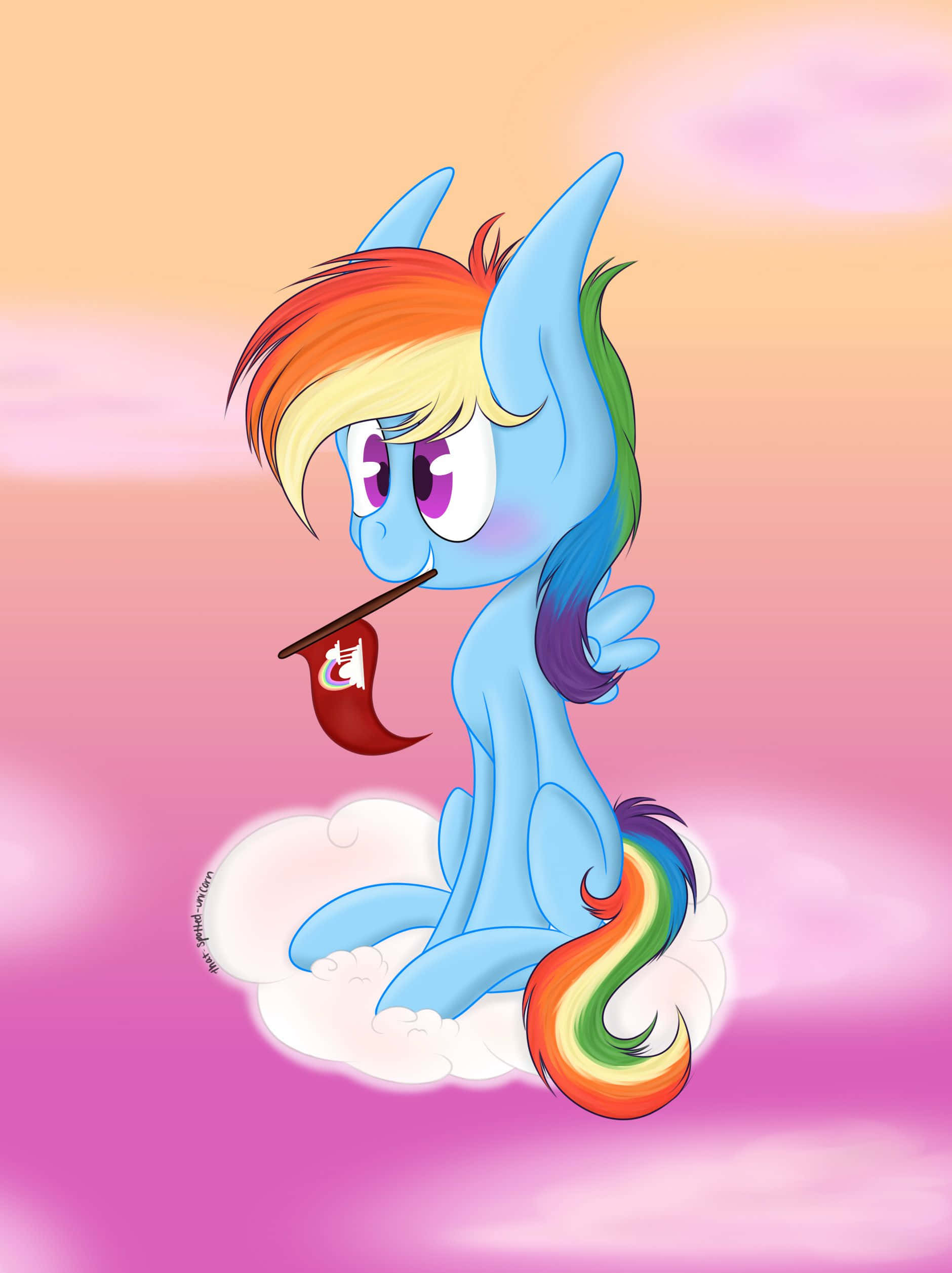 Милий єдиноріг Рейнбоу Деш My Little Pony Шпалери