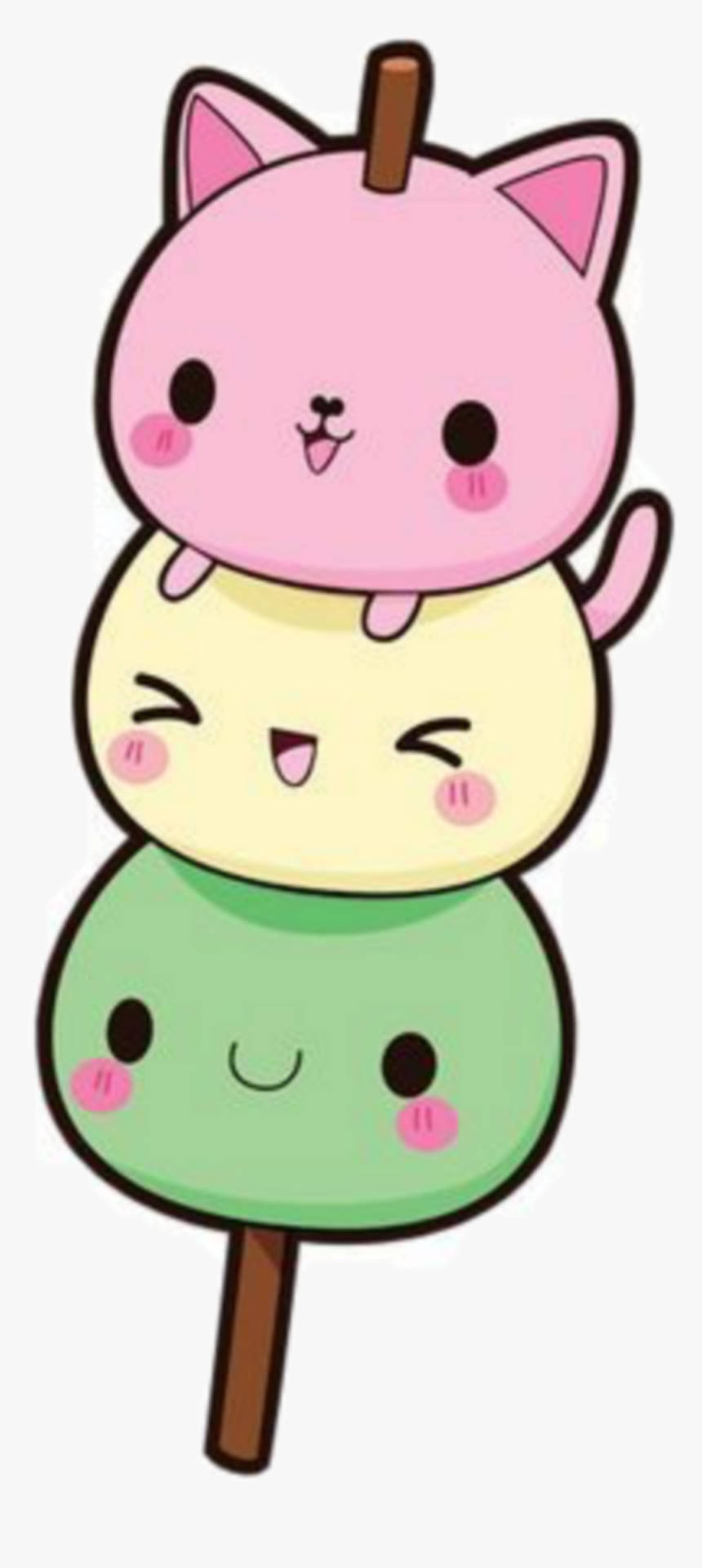 Милі Kawaii тваринки Моті Шпалери