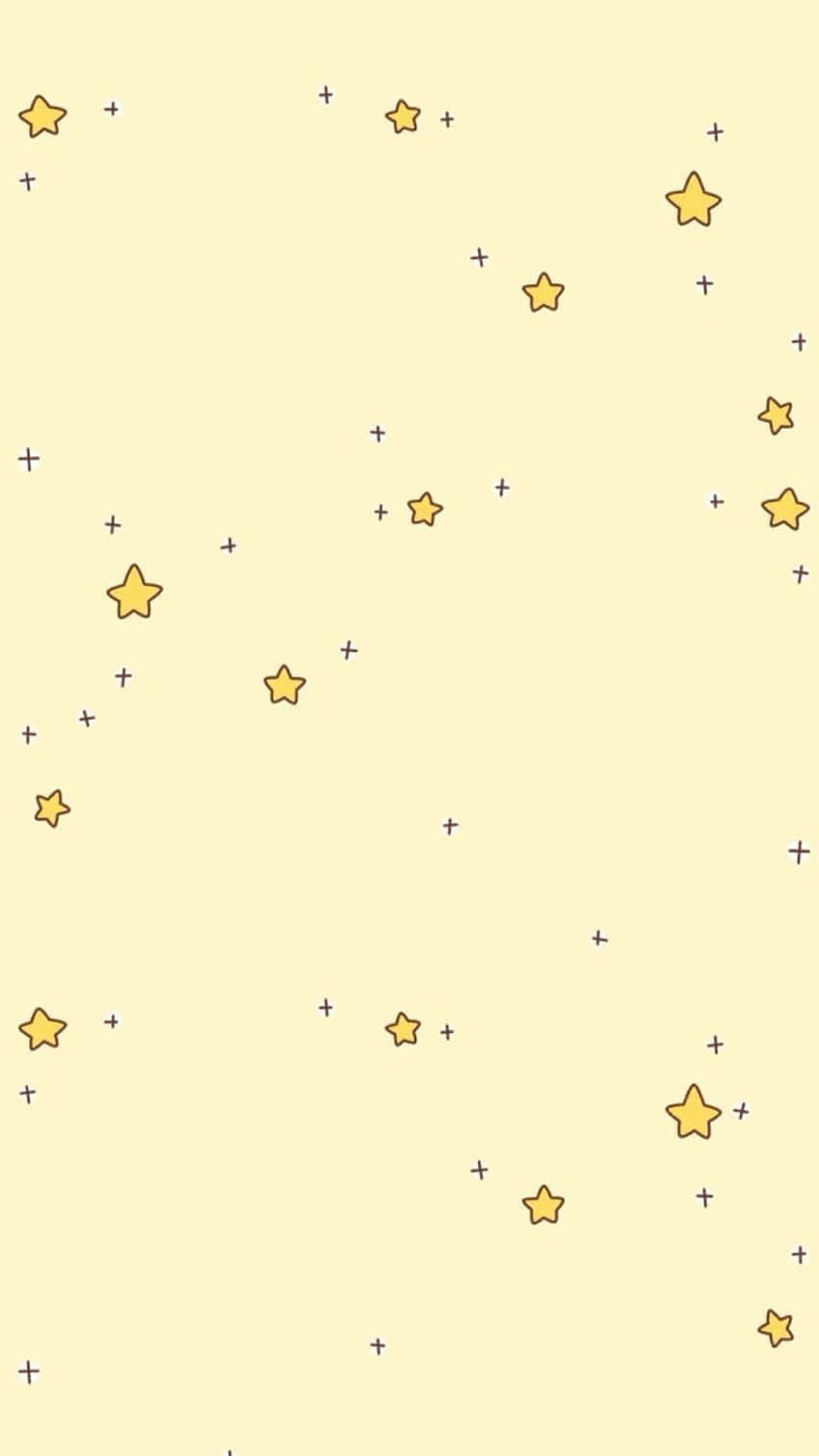Милі маленькі зірки пастельно-жовтого кольору Шпалери