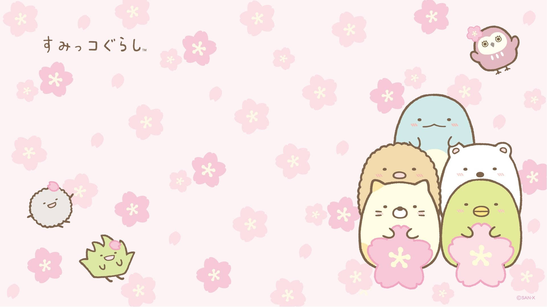 Милі персонажі Sumikko Gurashi у HD Шпалери