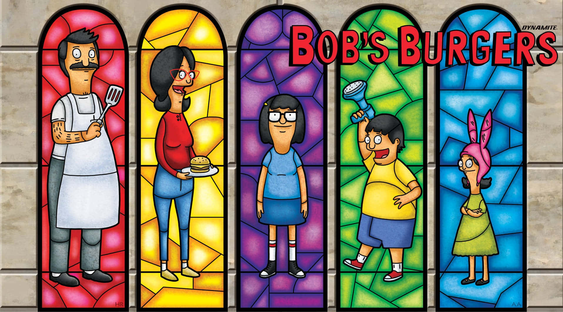 Мистецтво вітража Фон Bob's Burgers Шпалери